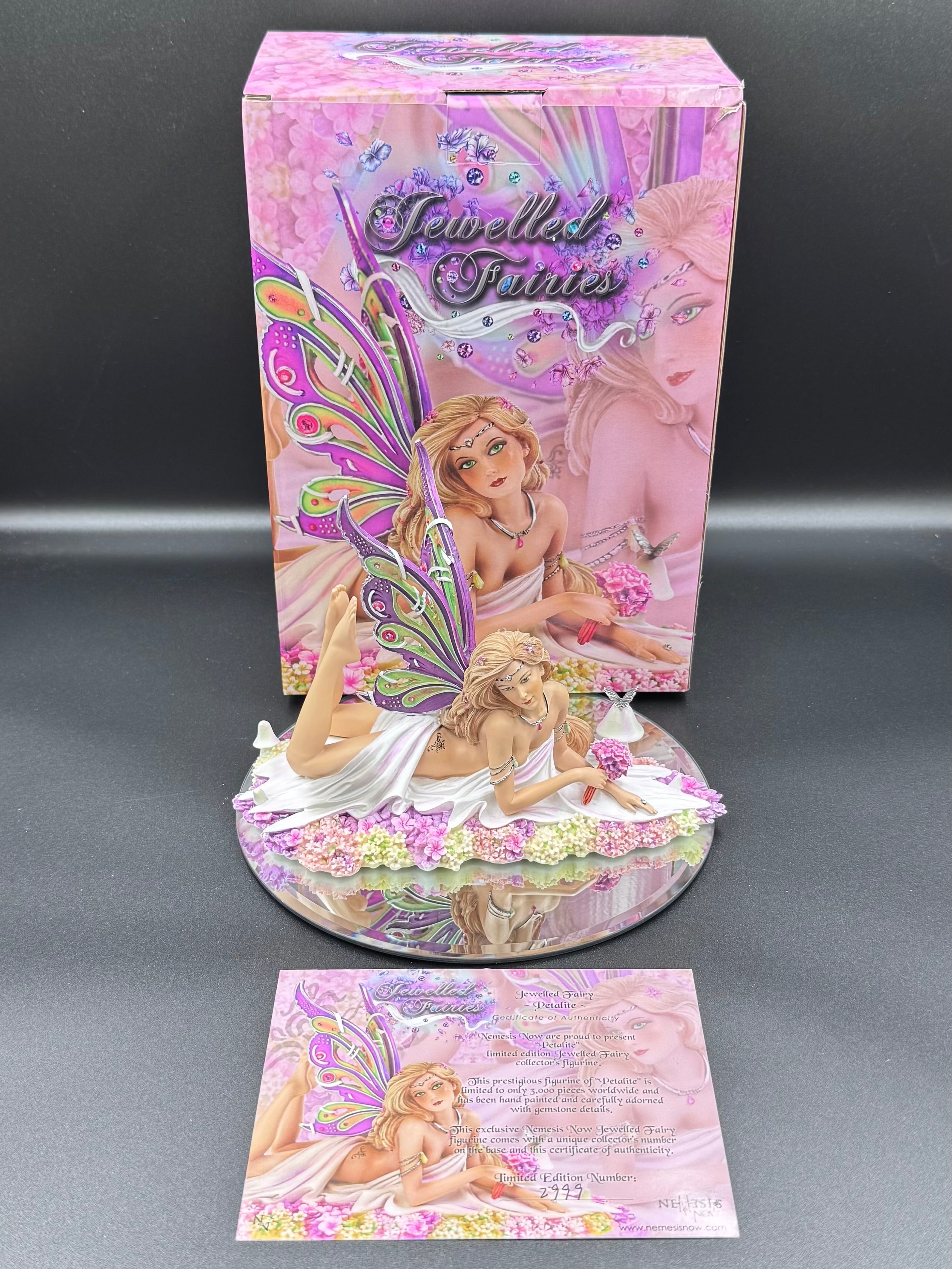 Jewelled Fairy Petalite Figurine Cute Pastel Fairy Ornament