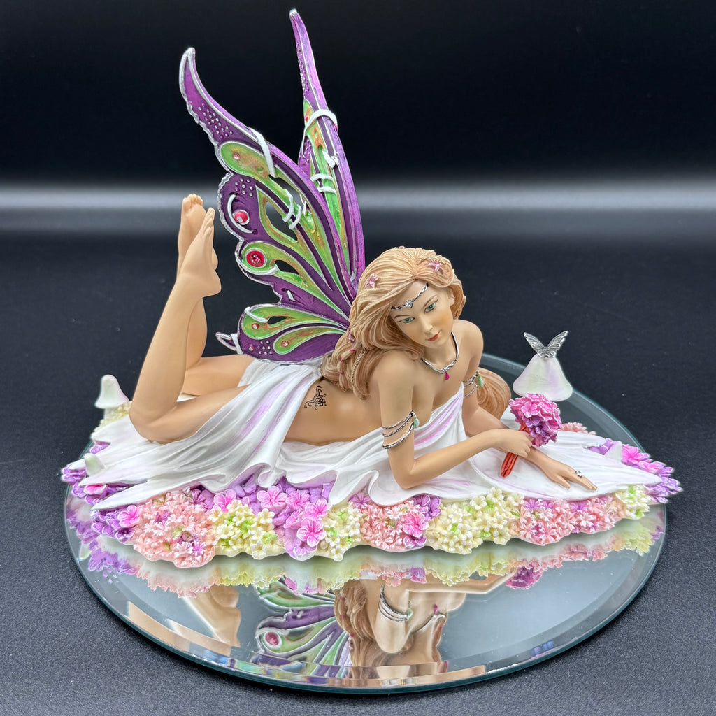 Jewelled Fairy Petalite Figurine Cute Pastel Fairy Ornament