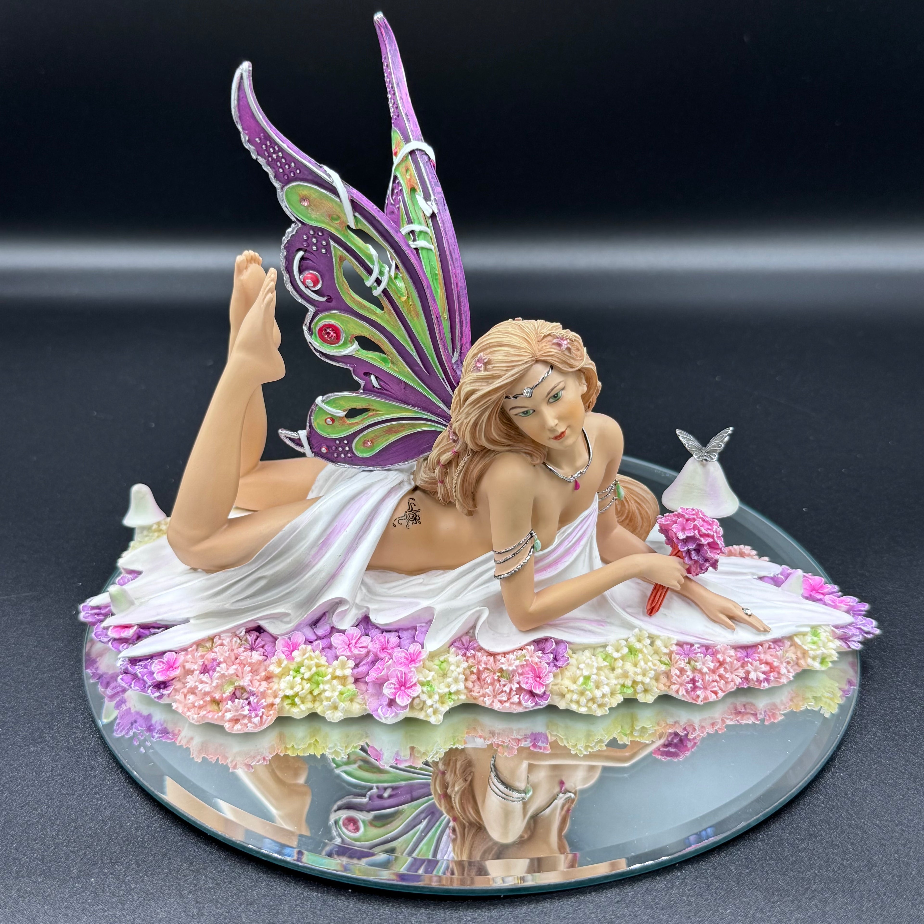 Jewelled Fairy Petalite Figurine Cute Pastel Fairy Ornament