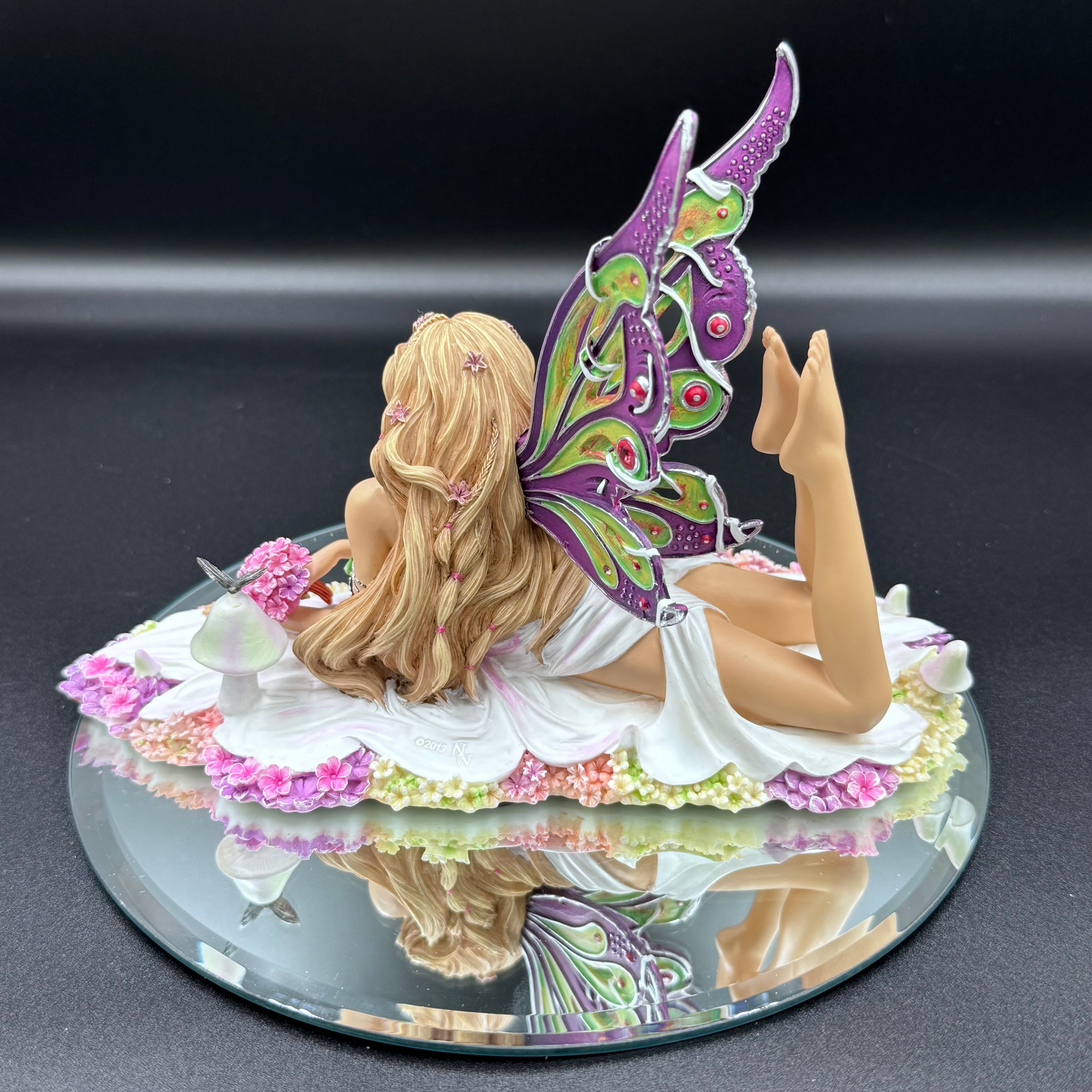 Jewelled Fairy Petalite Figurine Cute Pastel Fairy Ornament