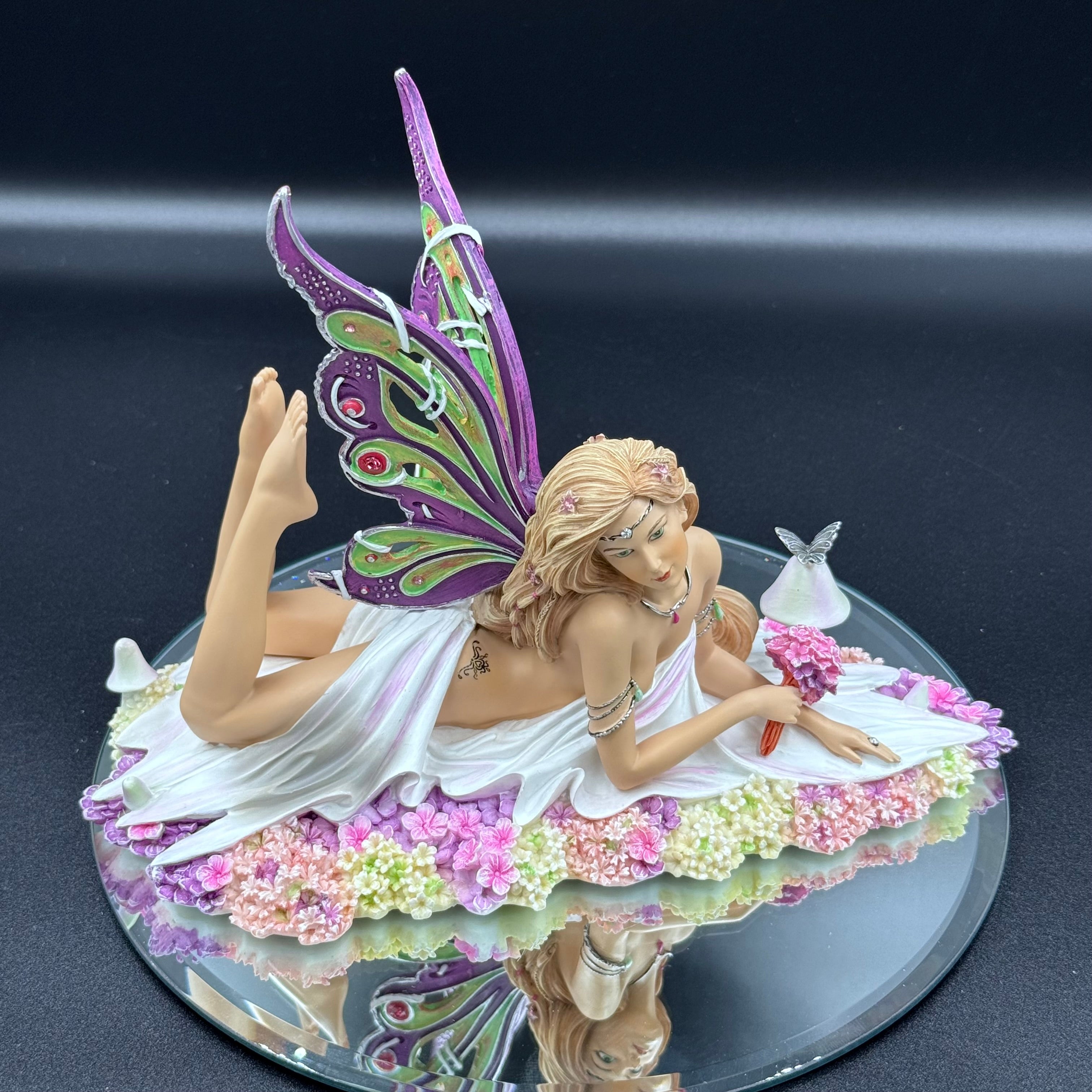 Jewelled Fairy Petalite Figurine Cute Pastel Fairy Ornament
