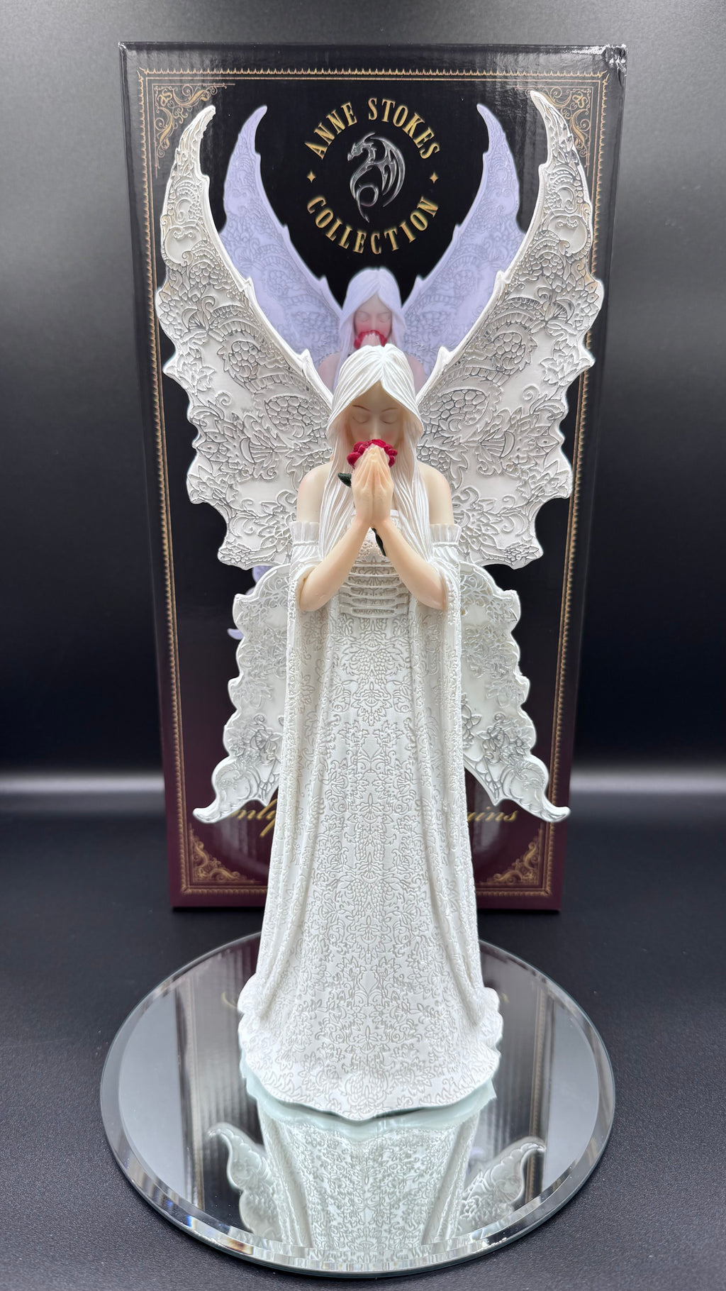 Anne Stokes Only Love Remains, Large Figurine, White, 35cm