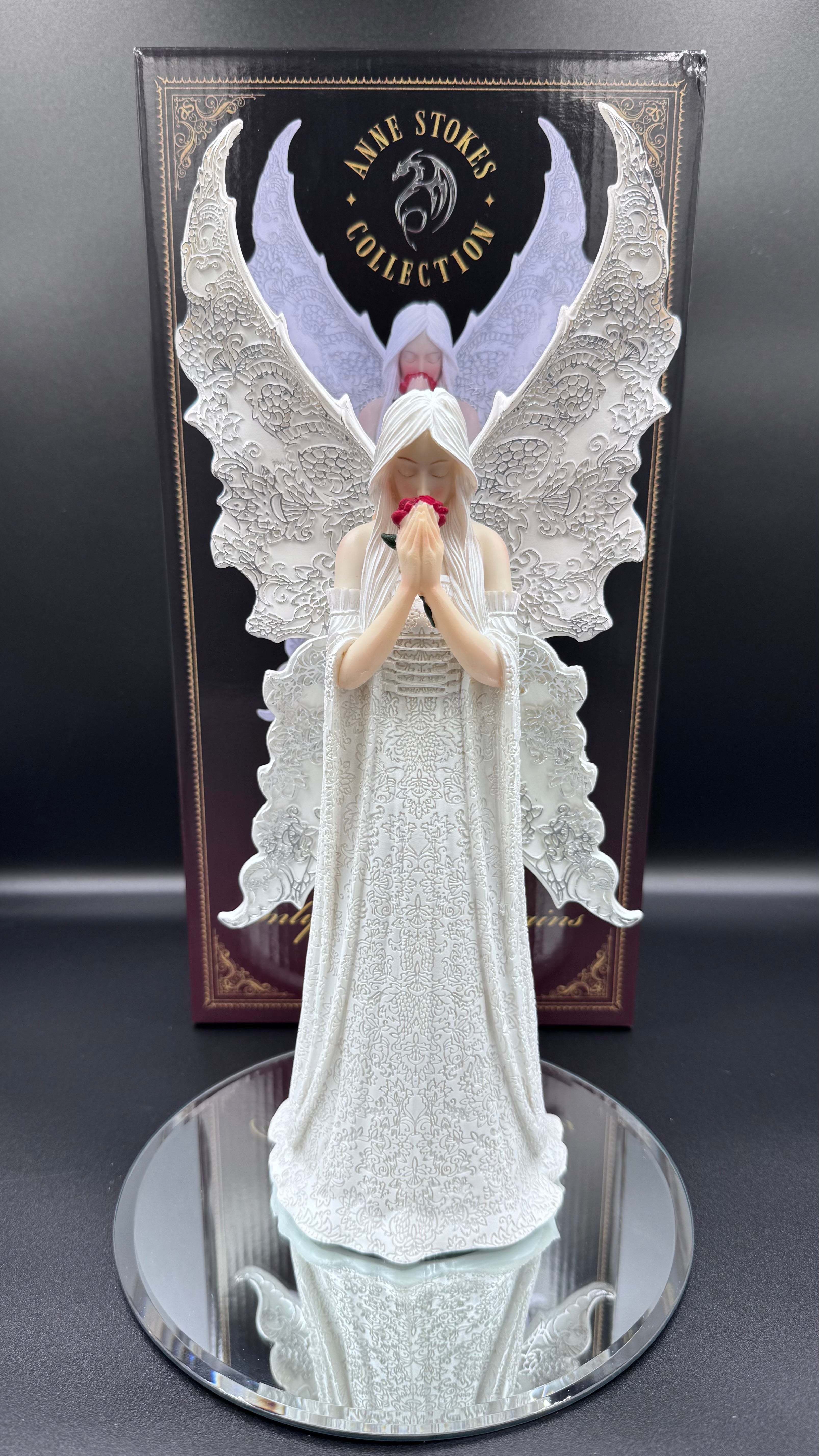 Anne Stokes Only Love Remains, Large Figurine, White, 35cm