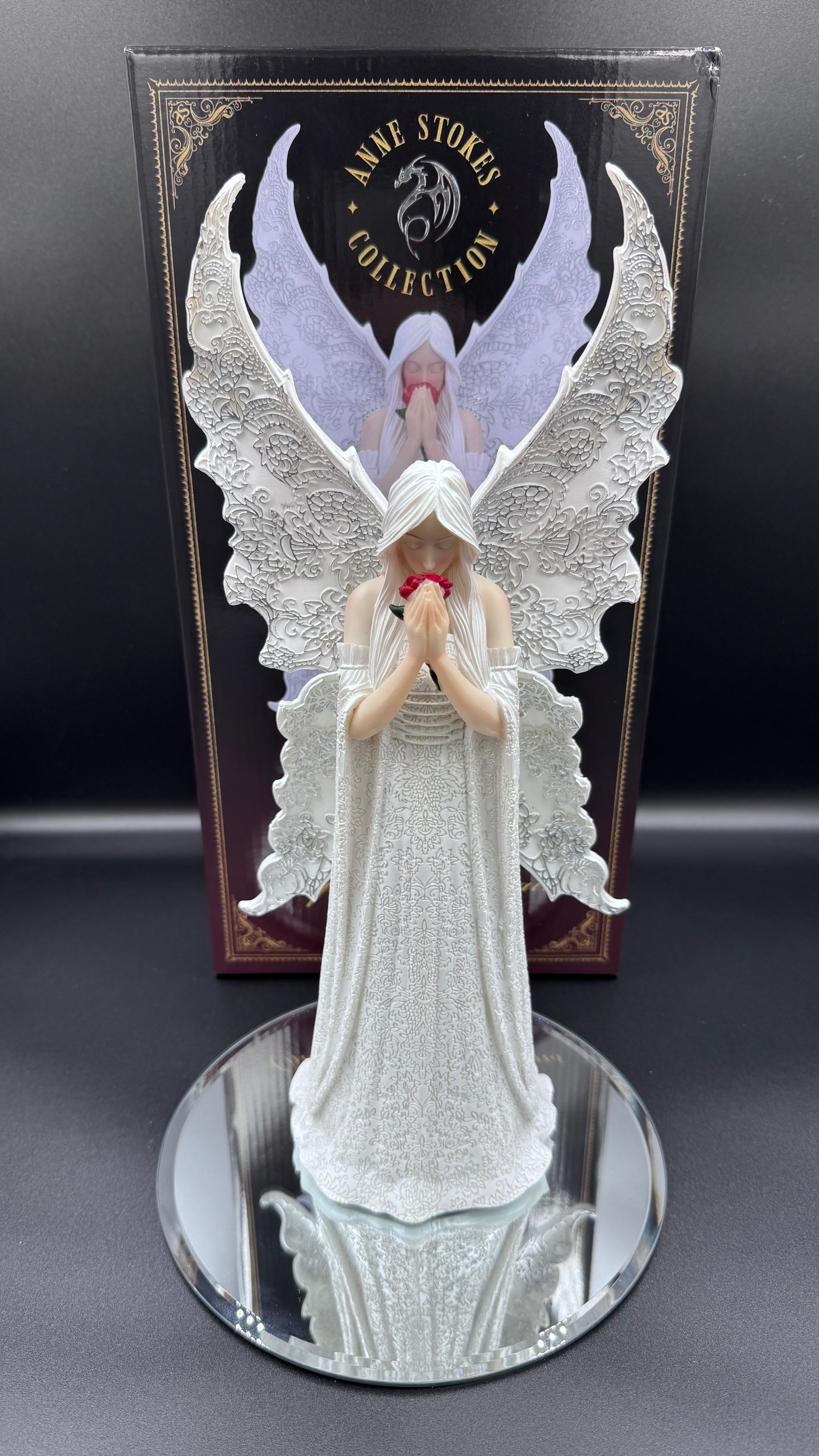 Anne Stokes Only Love Remains, Large Figurine, White, 35cm