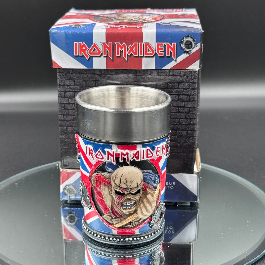 Iron Maiden Eddie The Trooper Shot Glass Officially Licensed Merchandise