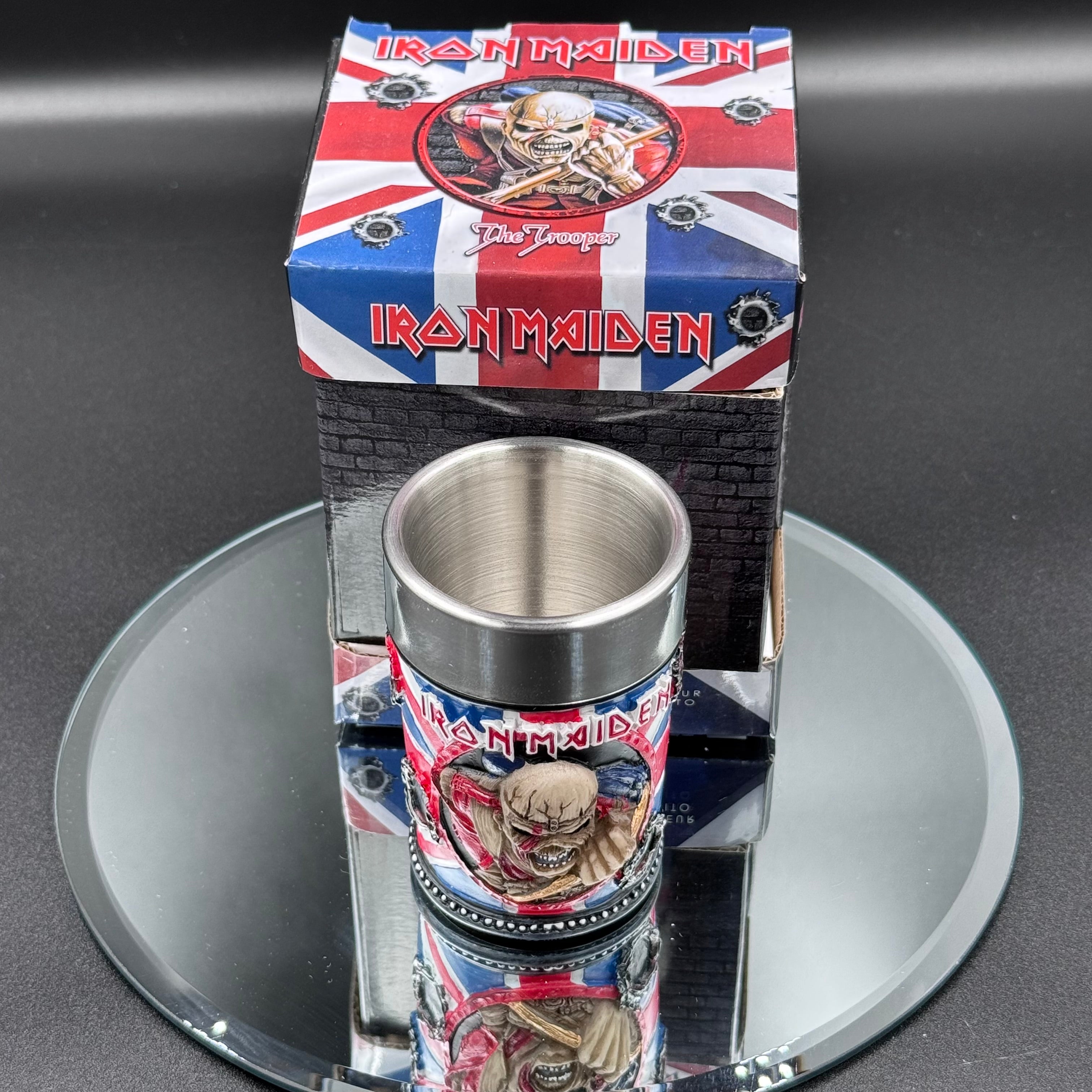 Iron Maiden Eddie The Trooper Shot Glass Officially Licensed Merchandise