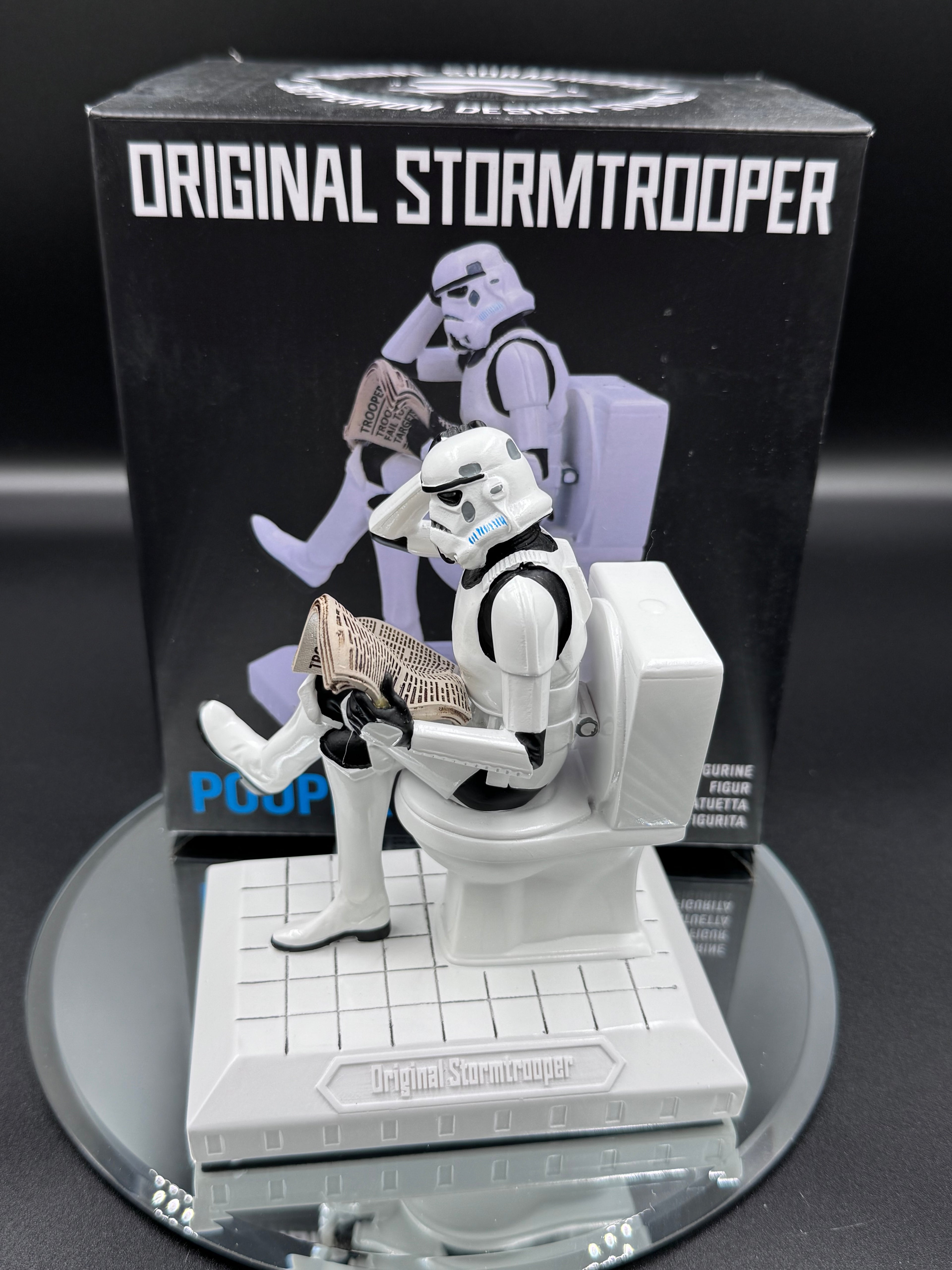 Original Stormtrooper Pooper Trooper on a Toilet Figurine
