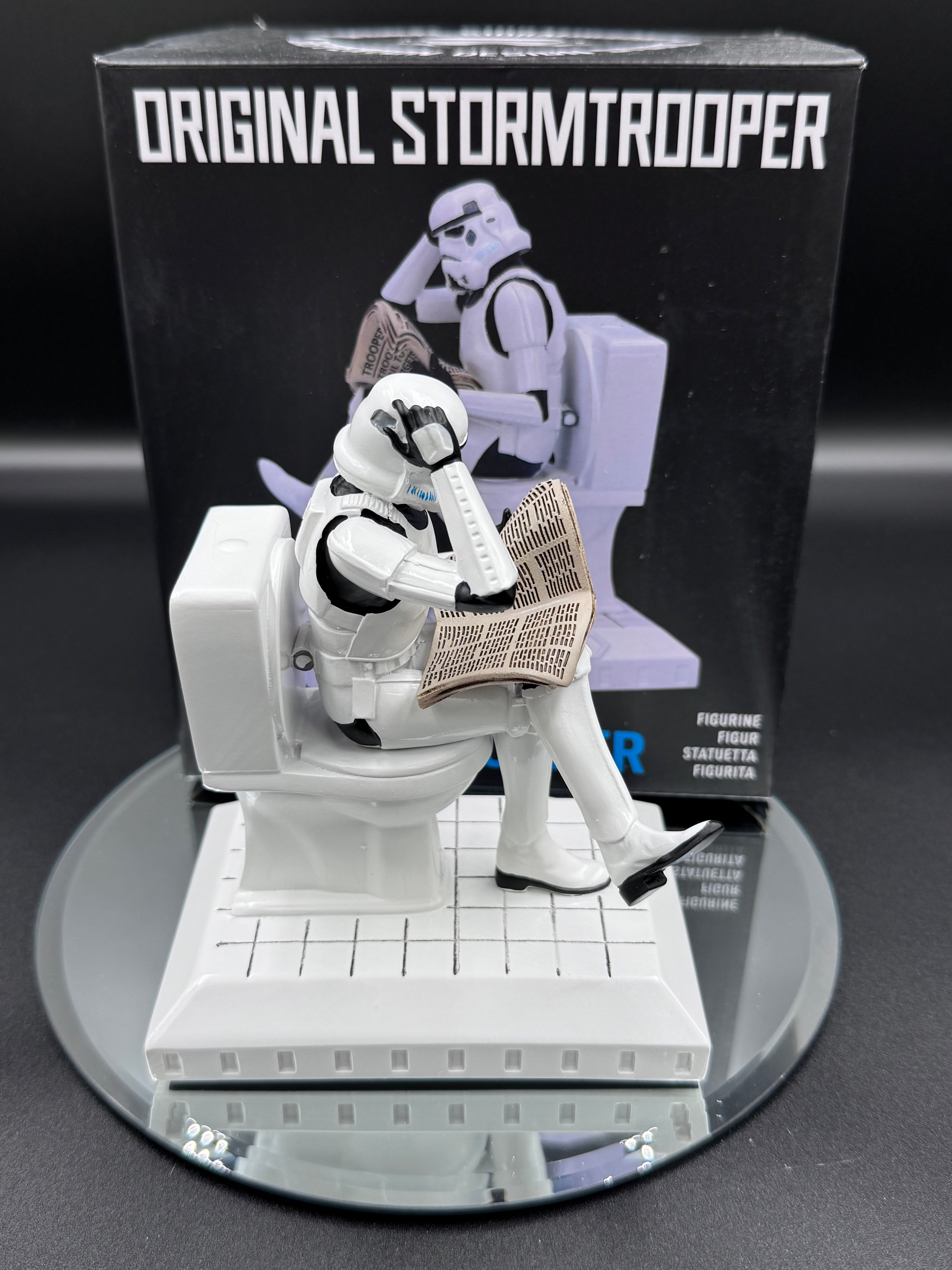 Original Stormtrooper Pooper Trooper on a Toilet Figurine