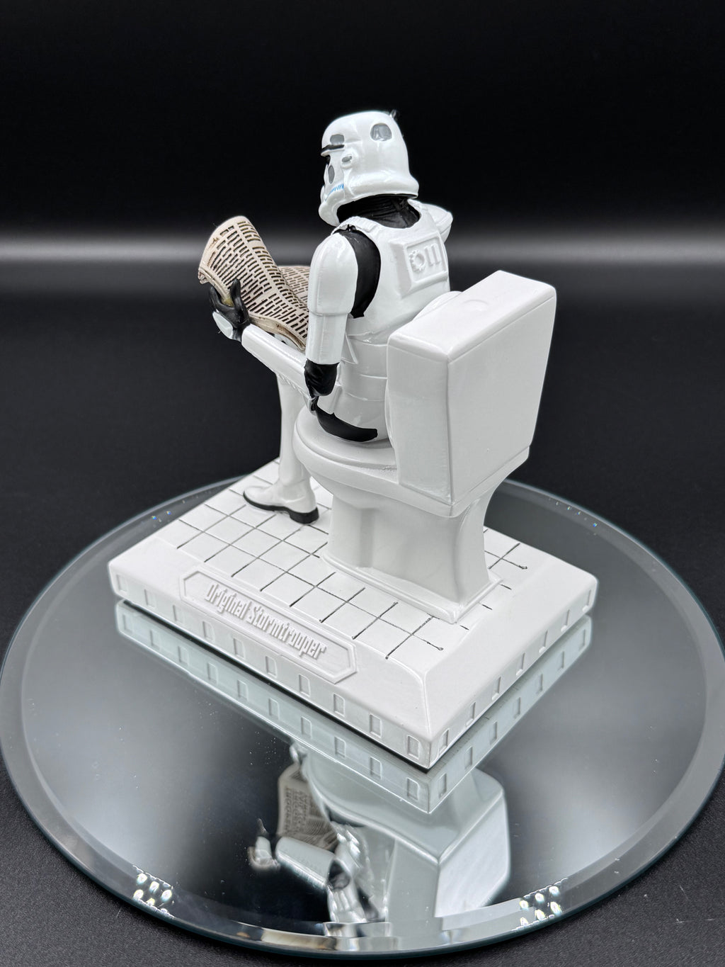 Original Stormtrooper Pooper Trooper on a Toilet Figurine