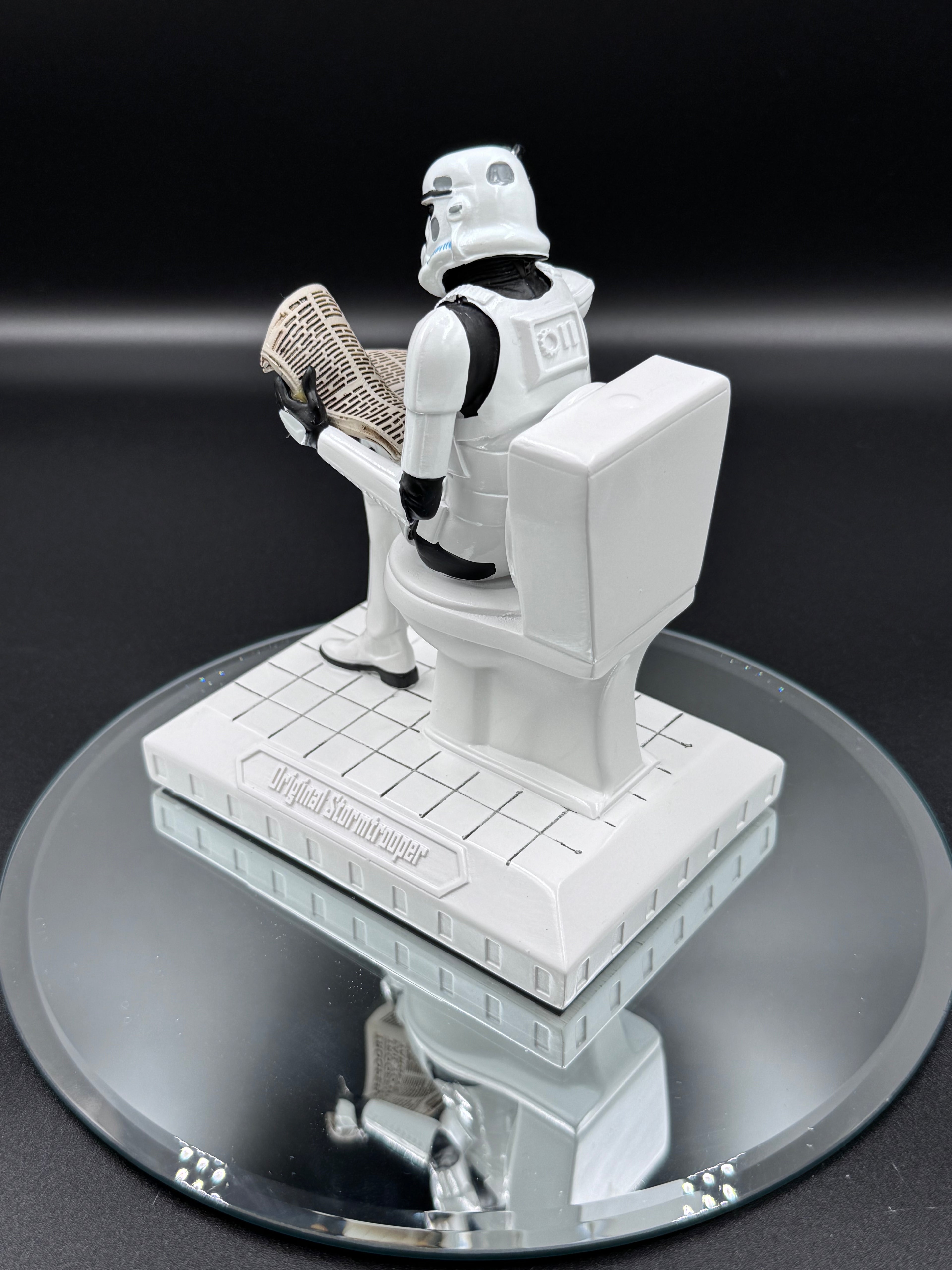 Original Stormtrooper Pooper Trooper on a Toilet Figurine