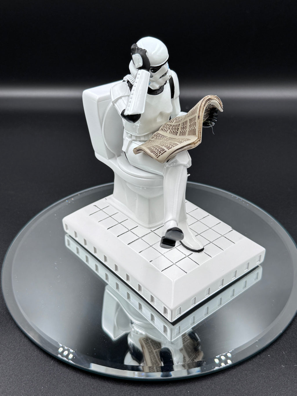 Original Stormtrooper Pooper Trooper on a Toilet Figurine