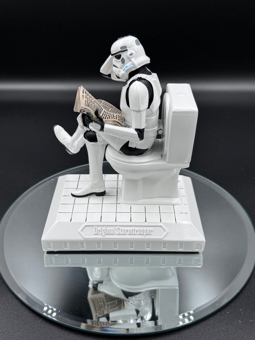 Original Stormtrooper Pooper Trooper on a Toilet Figurine