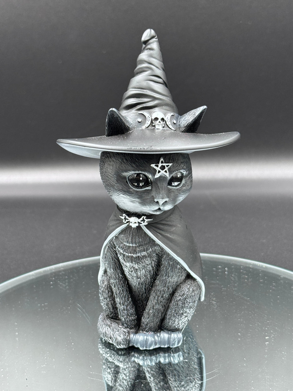 Purrah Witches Hat Occult Cat Figurine