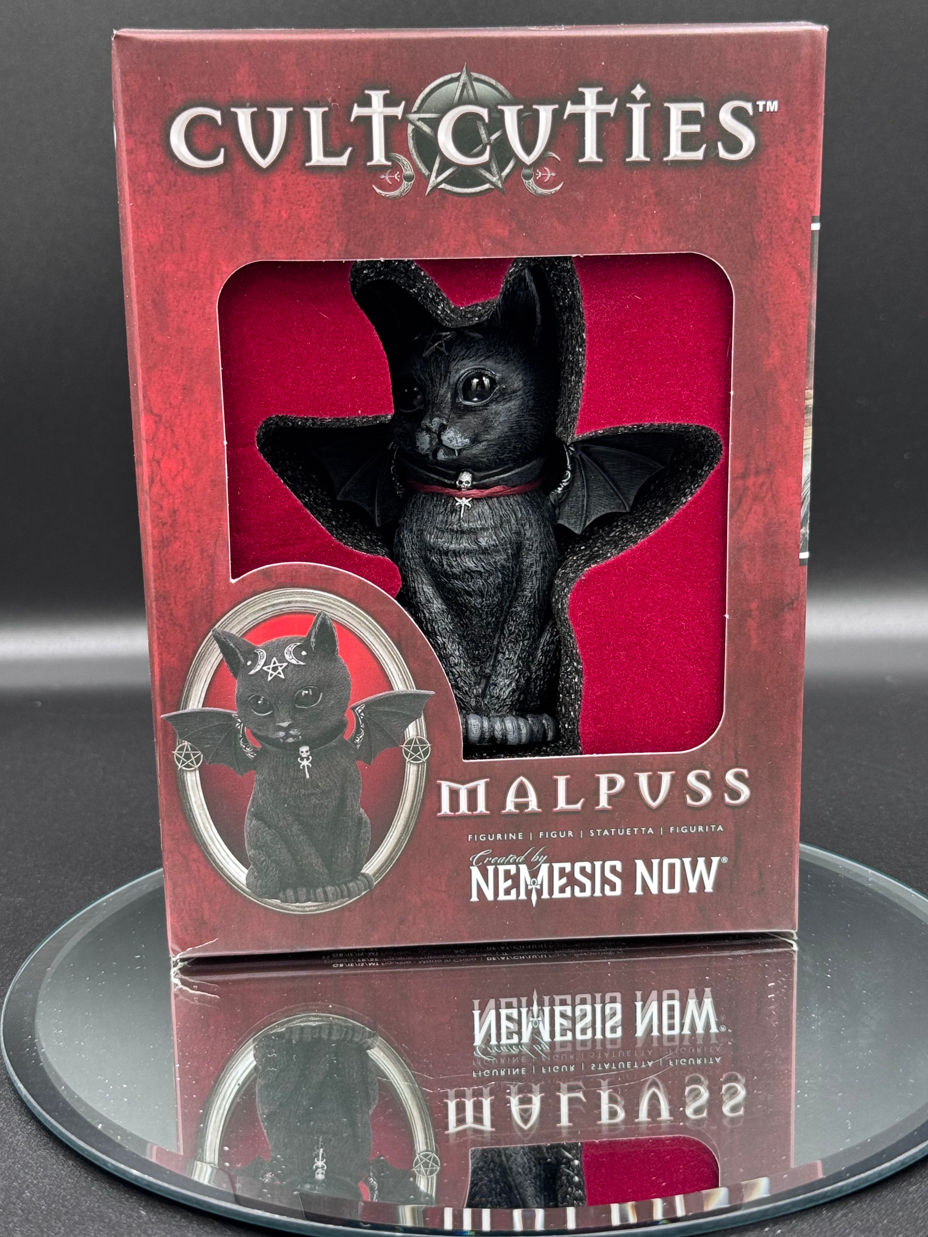 Malpuss Winged Occult Cat Figurine