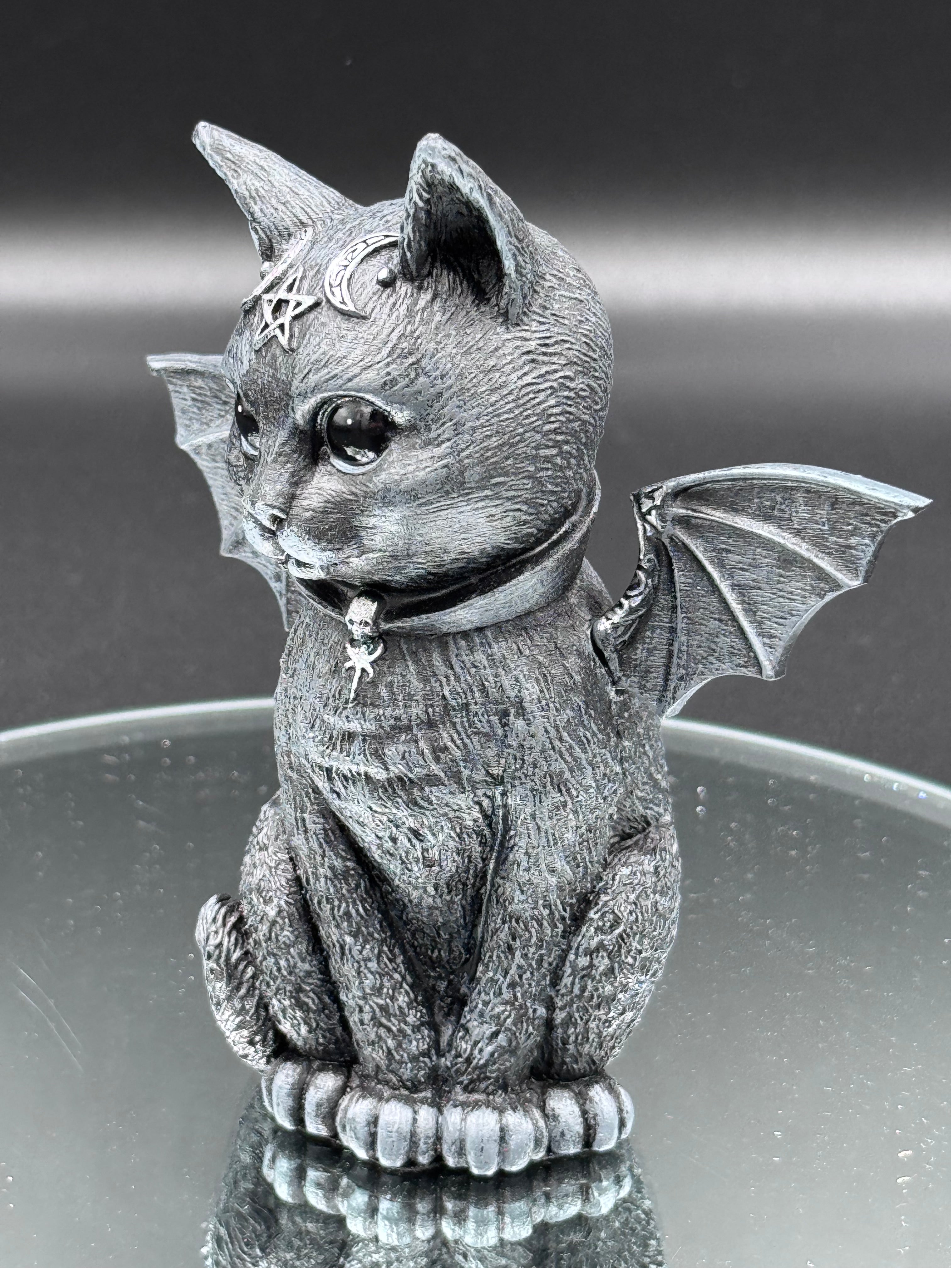 Malpuss Winged Occult Cat Figurine
