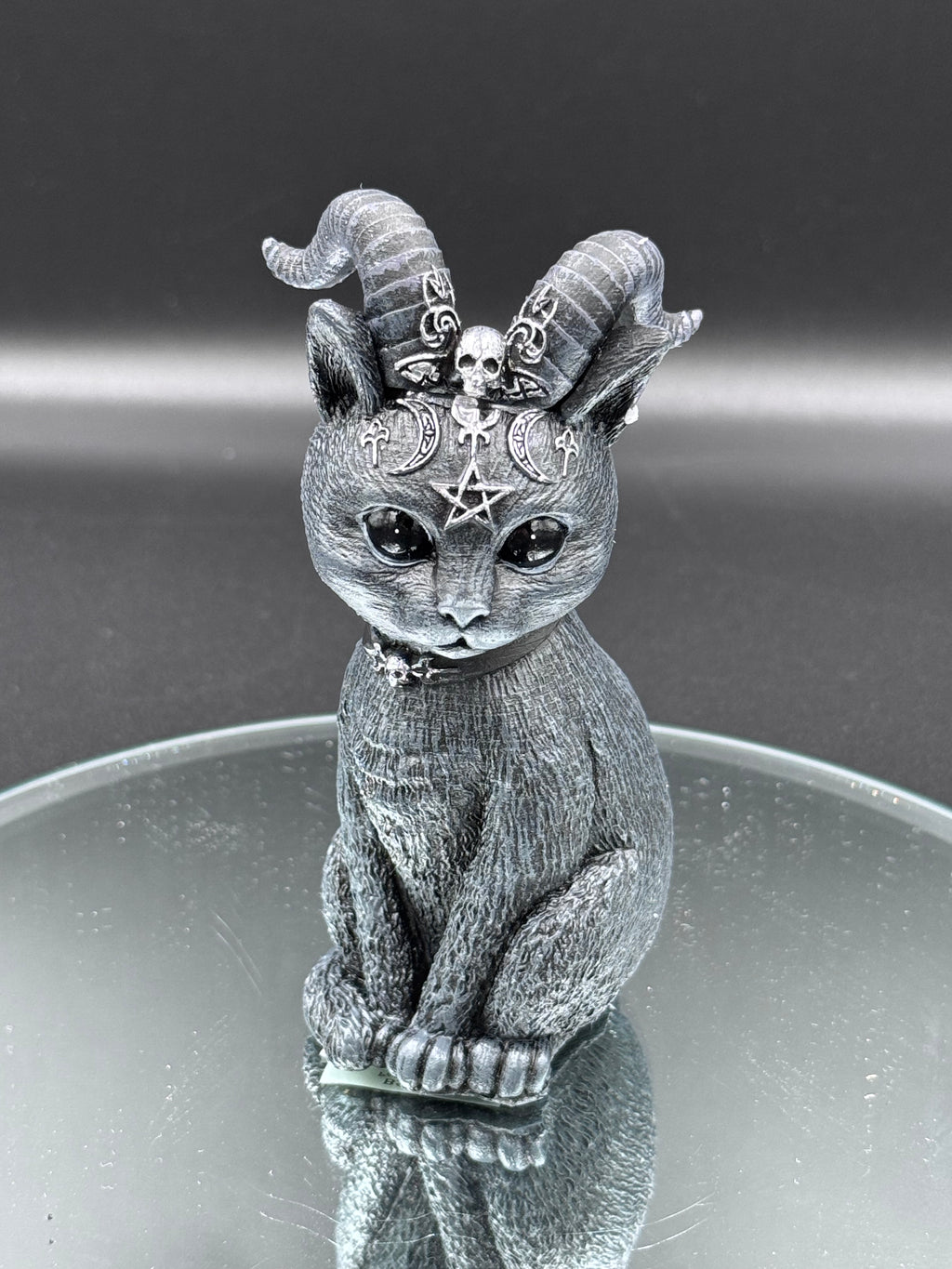 Pawzuph Horned Occult Cat Figurine