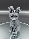 Pawzuph Horned Occult Cat Figurine