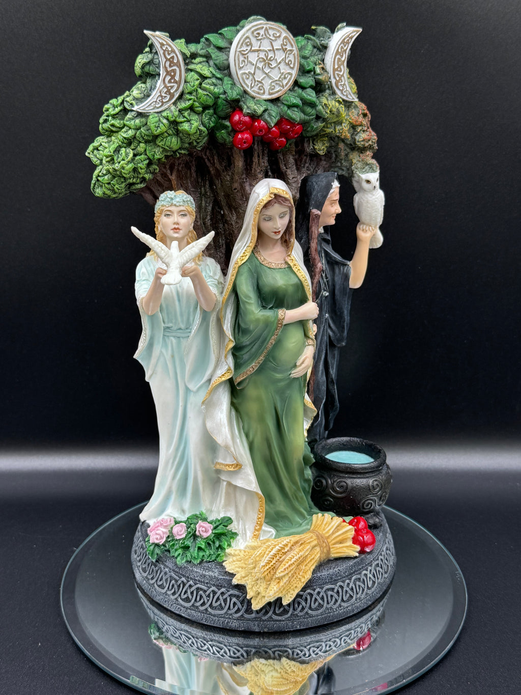 Maiden, Mother, Crone (Painted) 26cm
