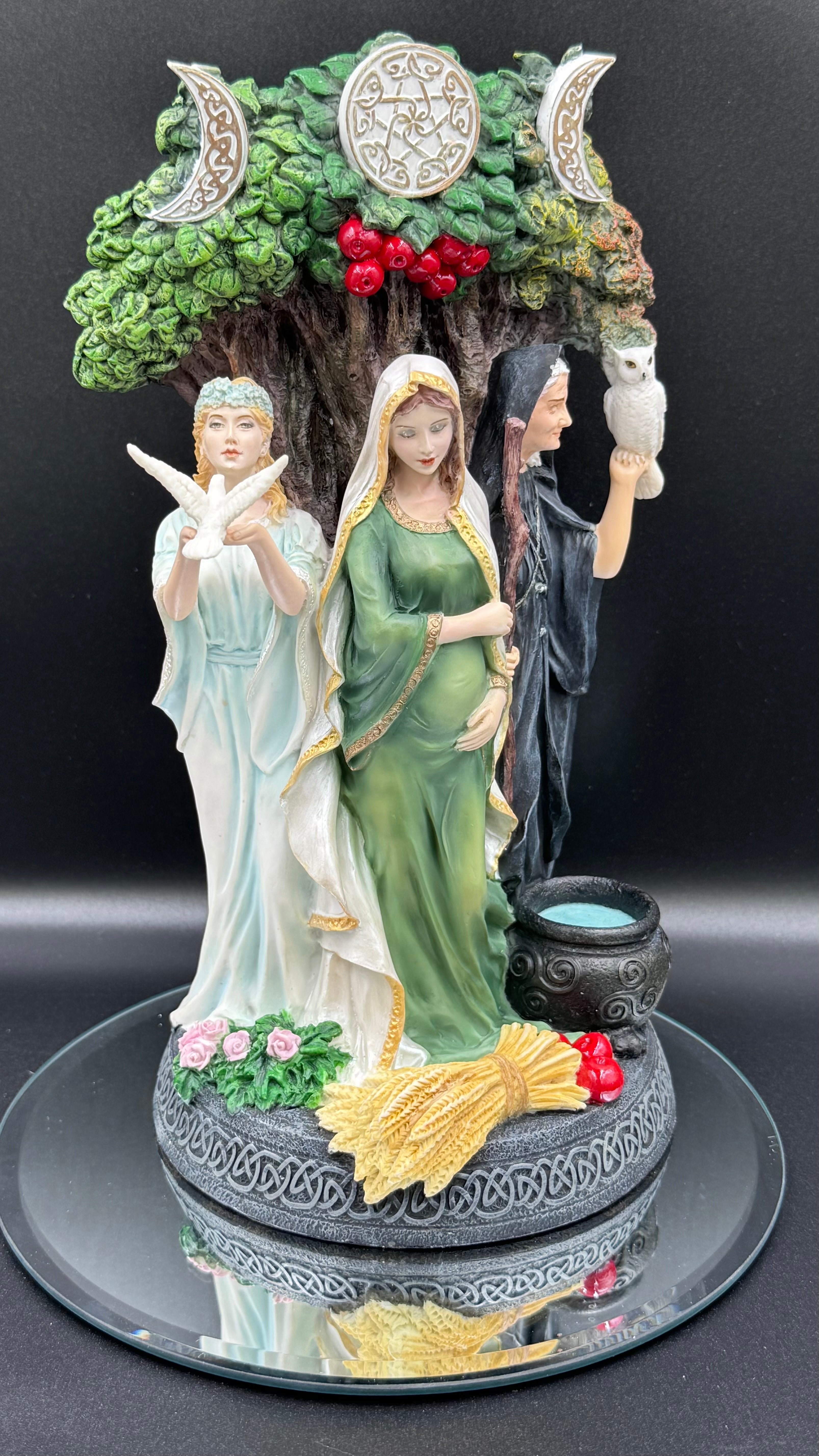 Maiden, Mother, Crone (Painted) 26cm