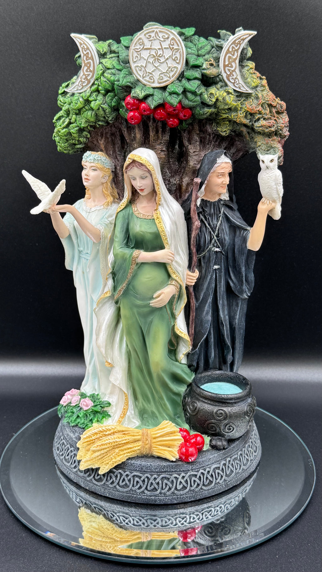 Maiden, Mother, Crone (Painted) 26cm