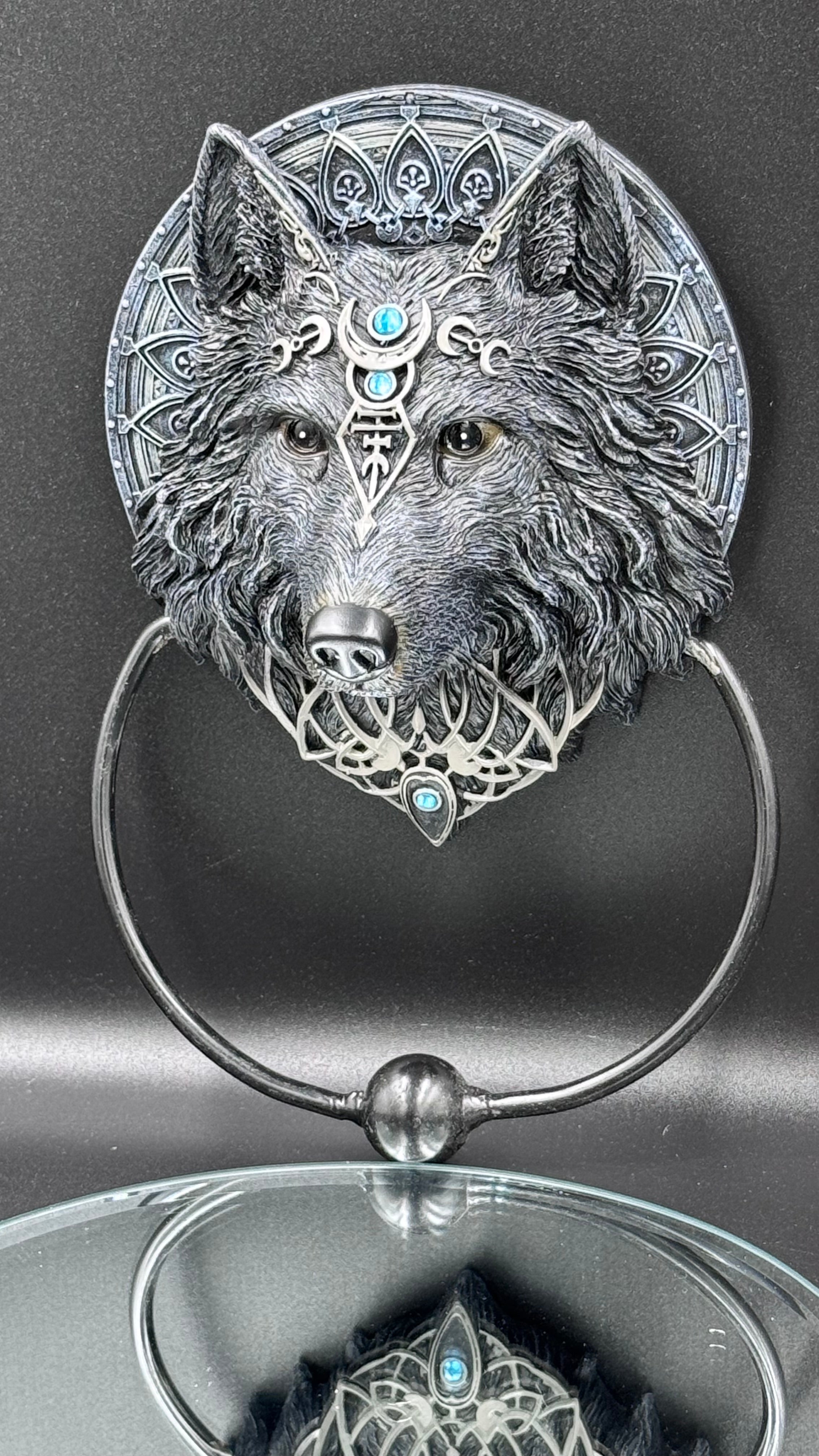 Wolf Moon Door Knocker 20.5cm