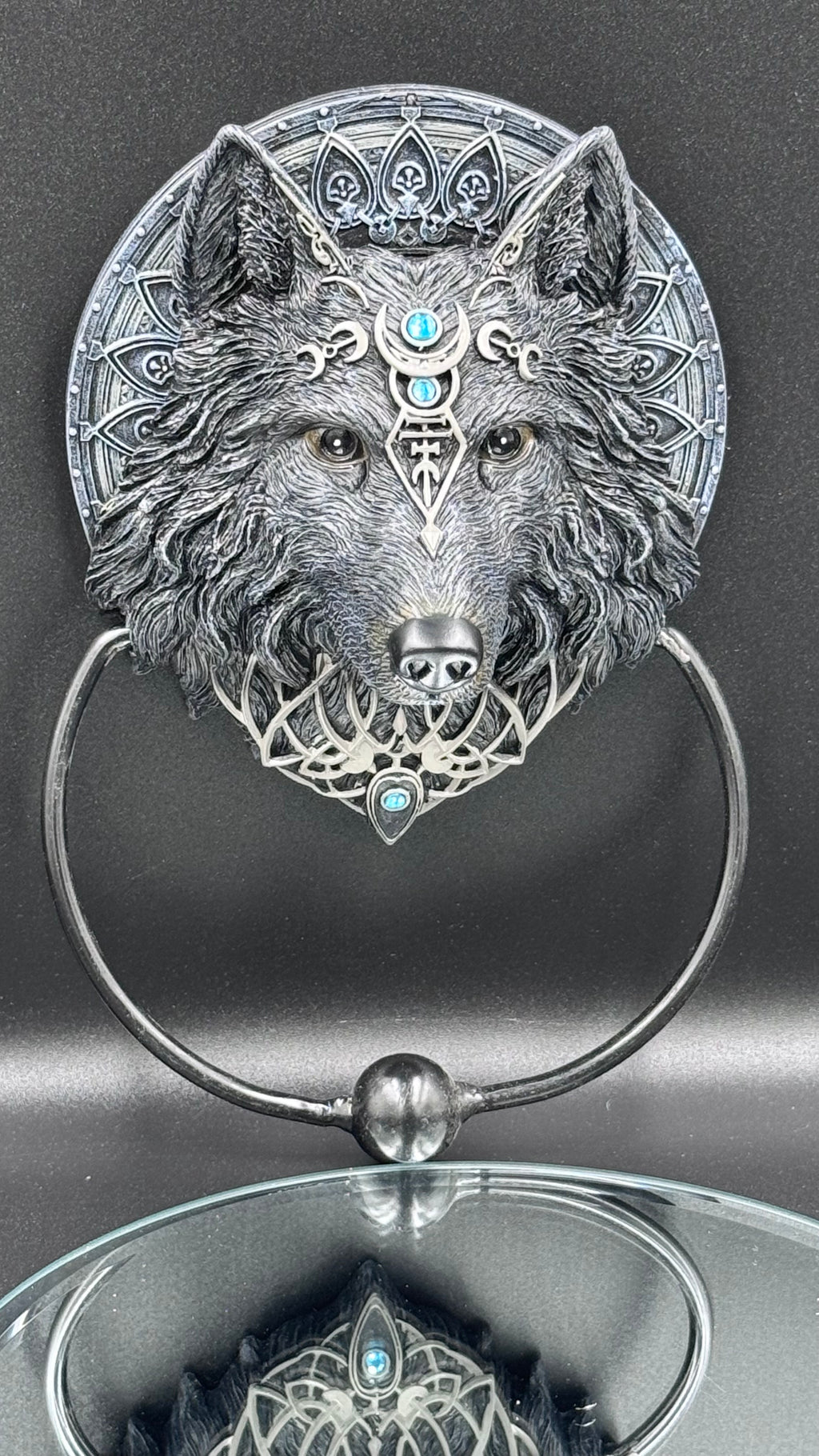 Wolf Moon Door Knocker 20.5cm
