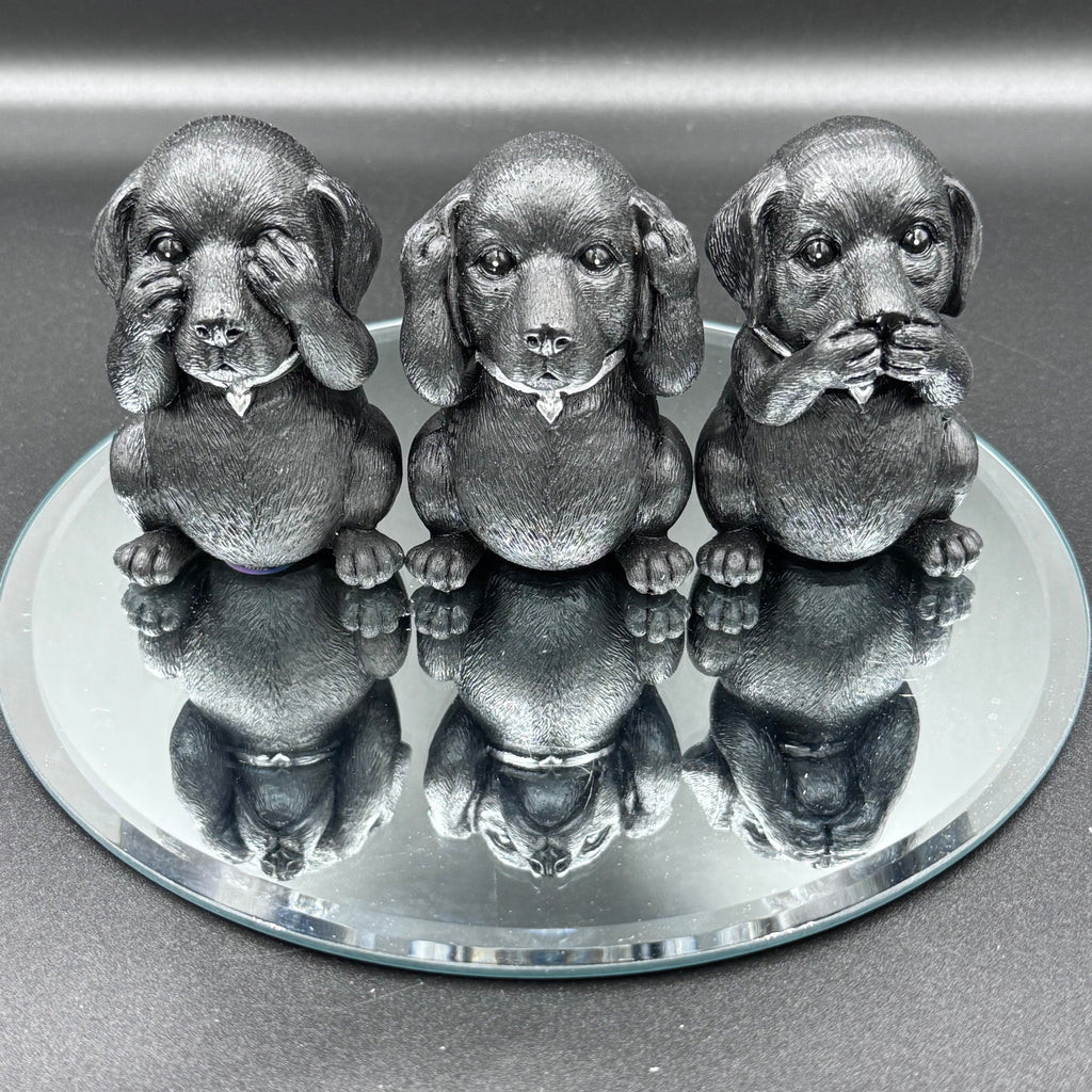 Three Wise Labradors 8.5cm
