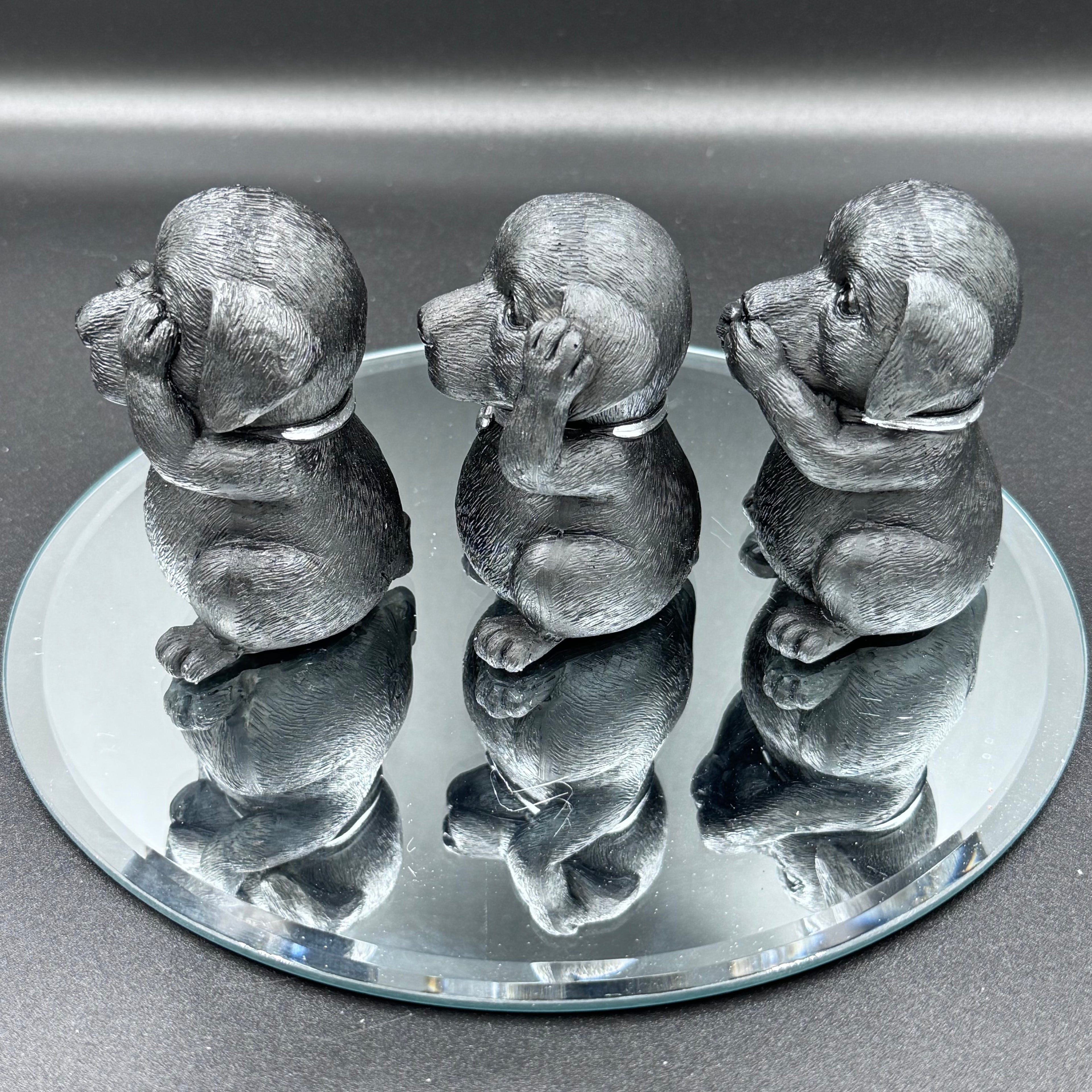 Three Wise Labradors 8.5cm