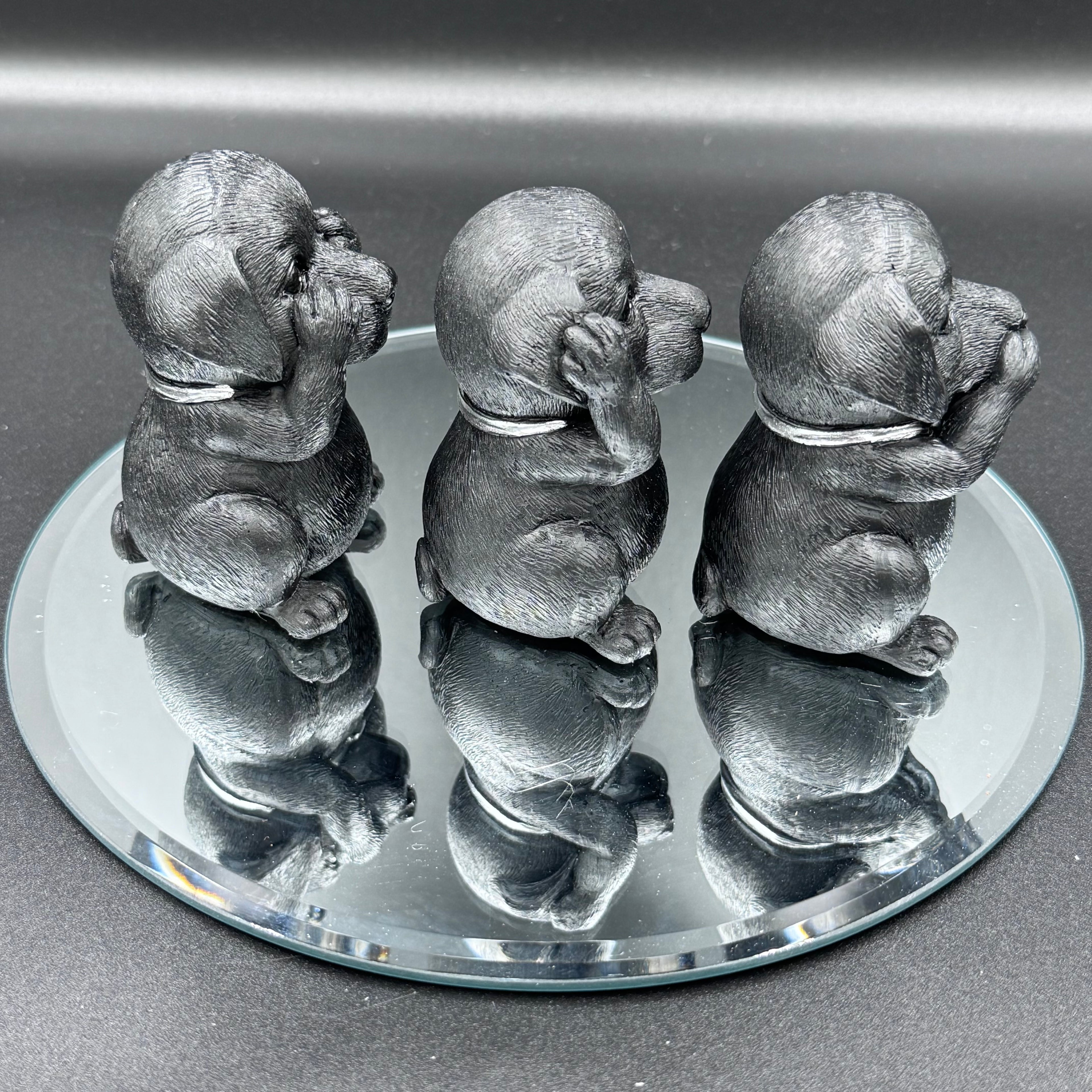 Three Wise Labradors 8.5cm
