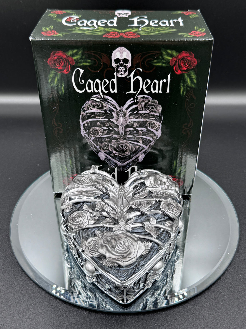 Gothic Caged Heart Box 10.5cm