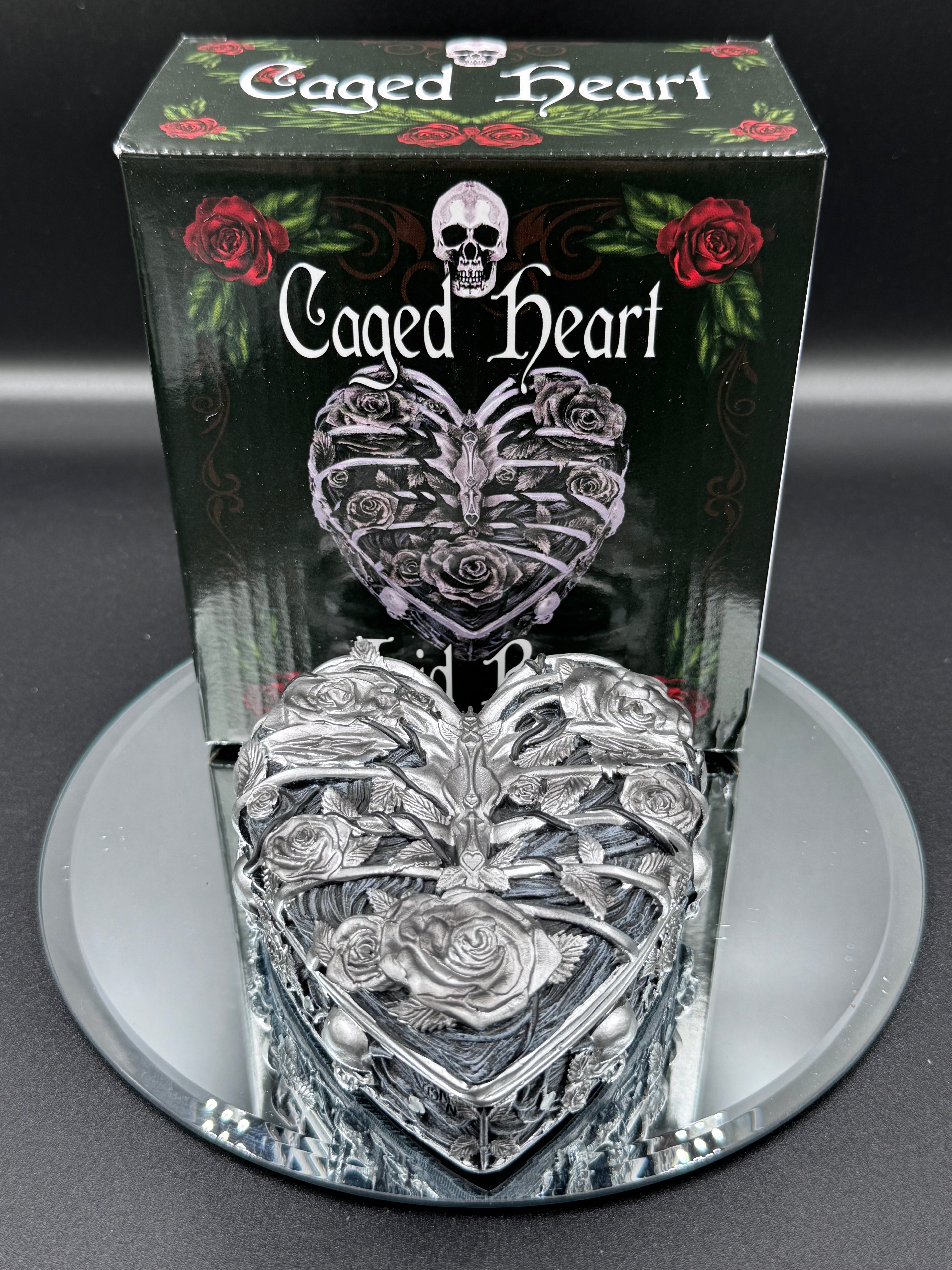 Gothic Caged Heart Box 10.5cm