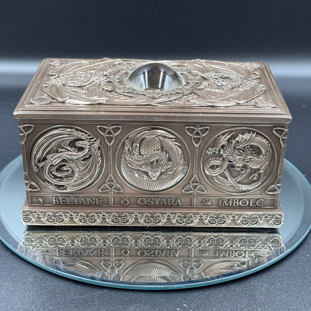 Anne Stokes Dragons of the Sabbats Tarot Box Bronze