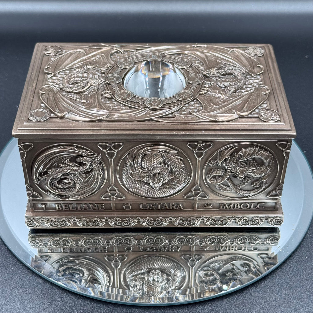 Anne Stokes Dragons of the Sabbats Tarot Box Bronze