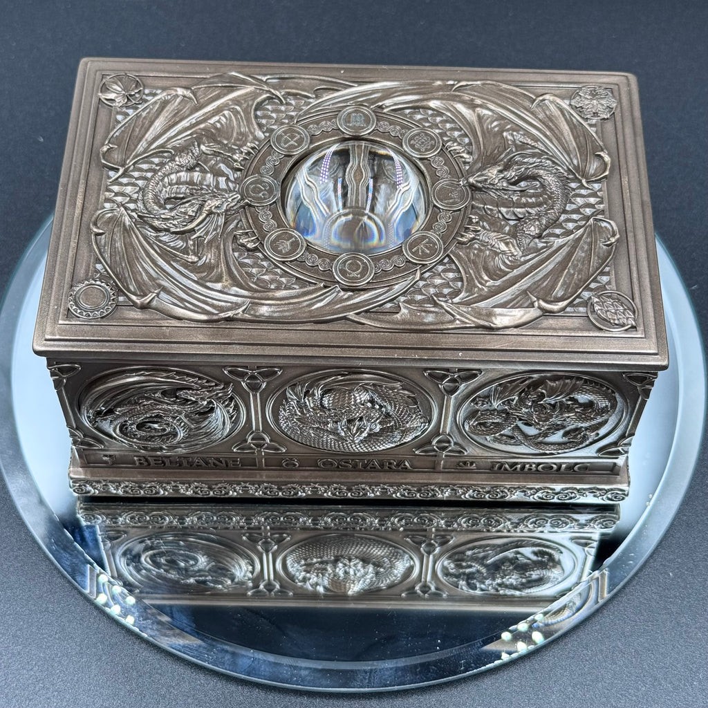 Anne Stokes Dragons of the Sabbats Tarot Box Bronze