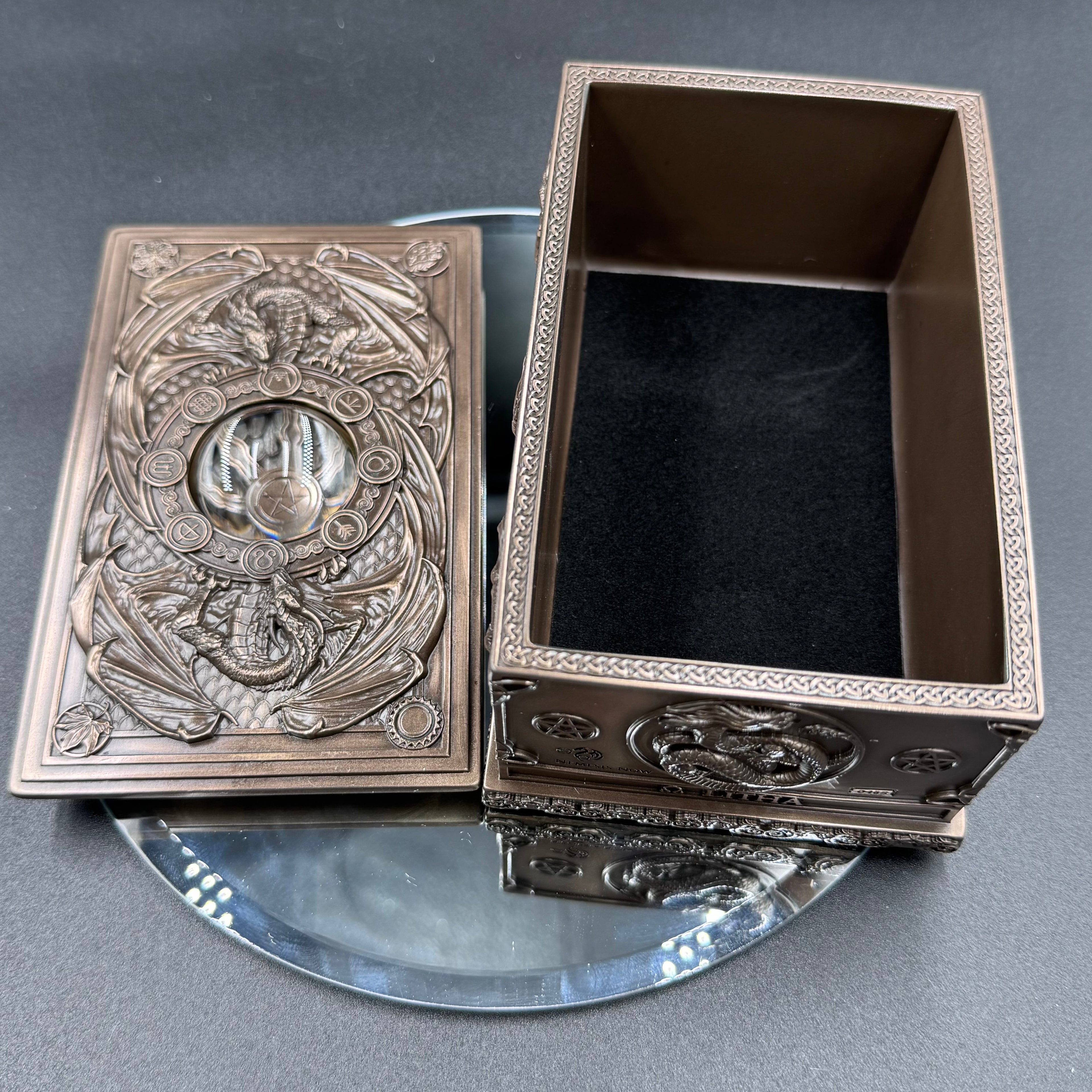 Anne Stokes Dragons of the Sabbats Tarot Box Bronze