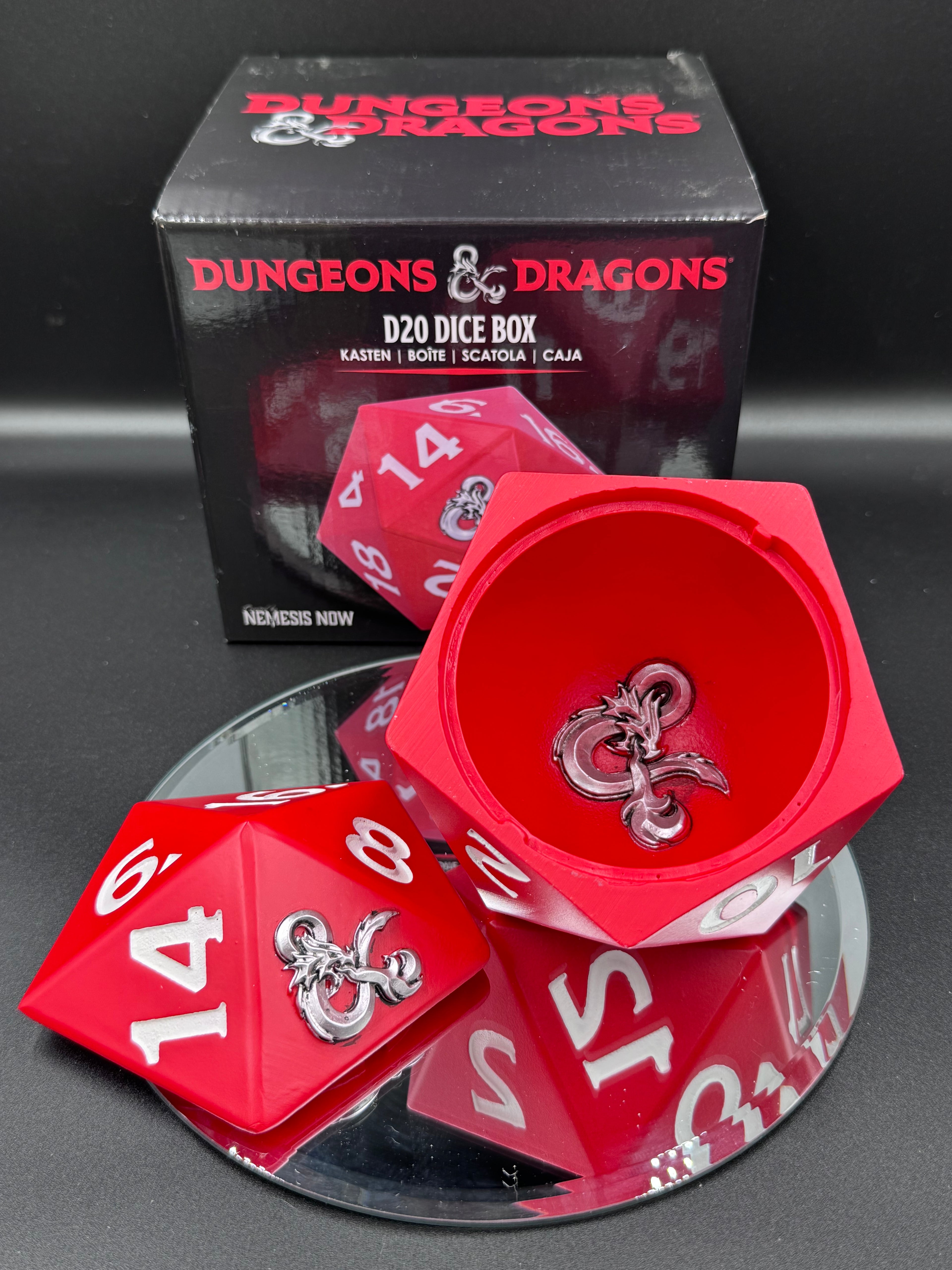 Officially Licensed Dungeons & Dragons D20 Dice Storage Box