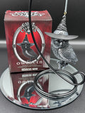 Owlocen Black Witch Owl Hanging Decorative Ornament 12cm