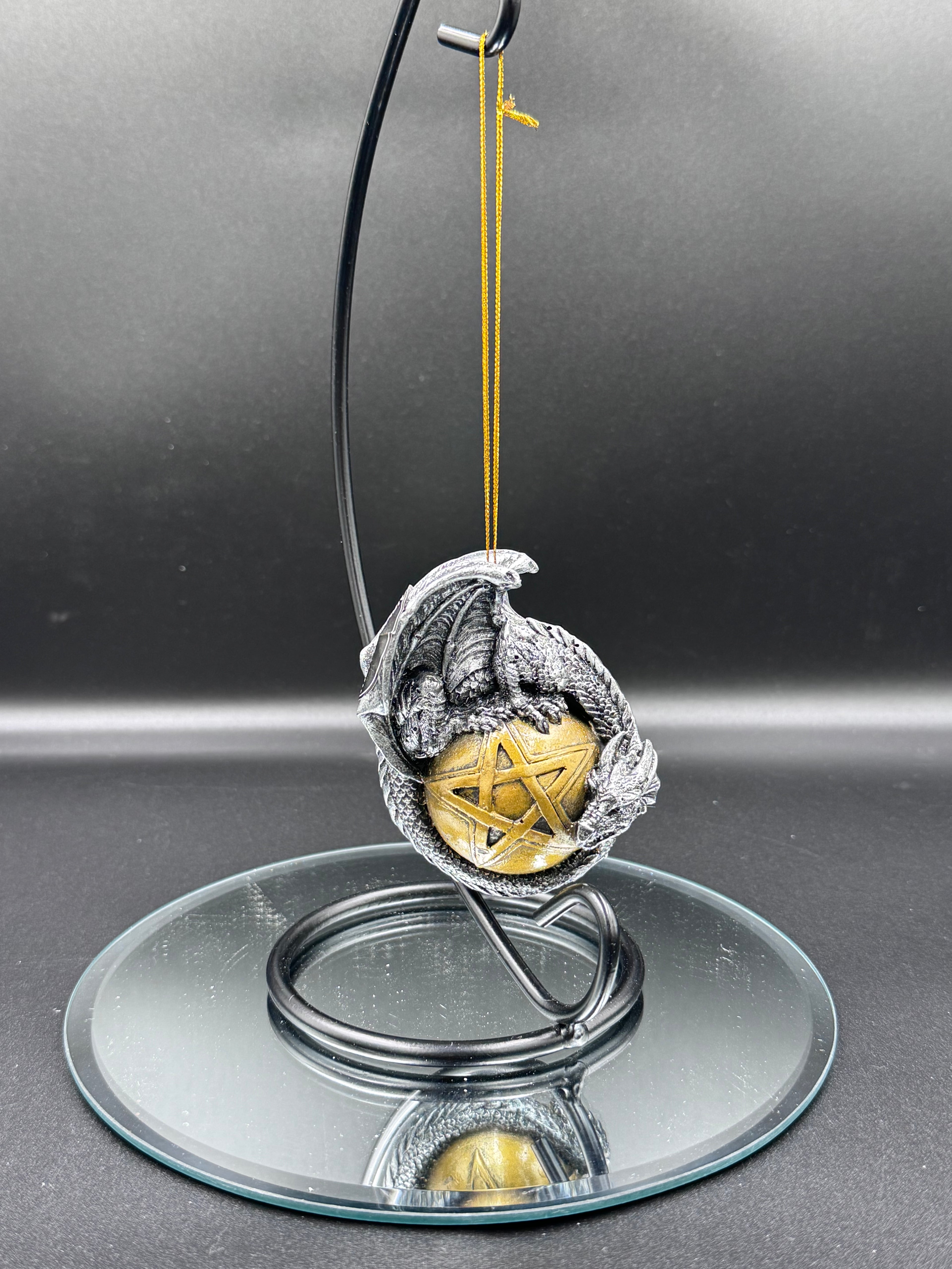 Caspar Festive Hanging Dragon Ornament