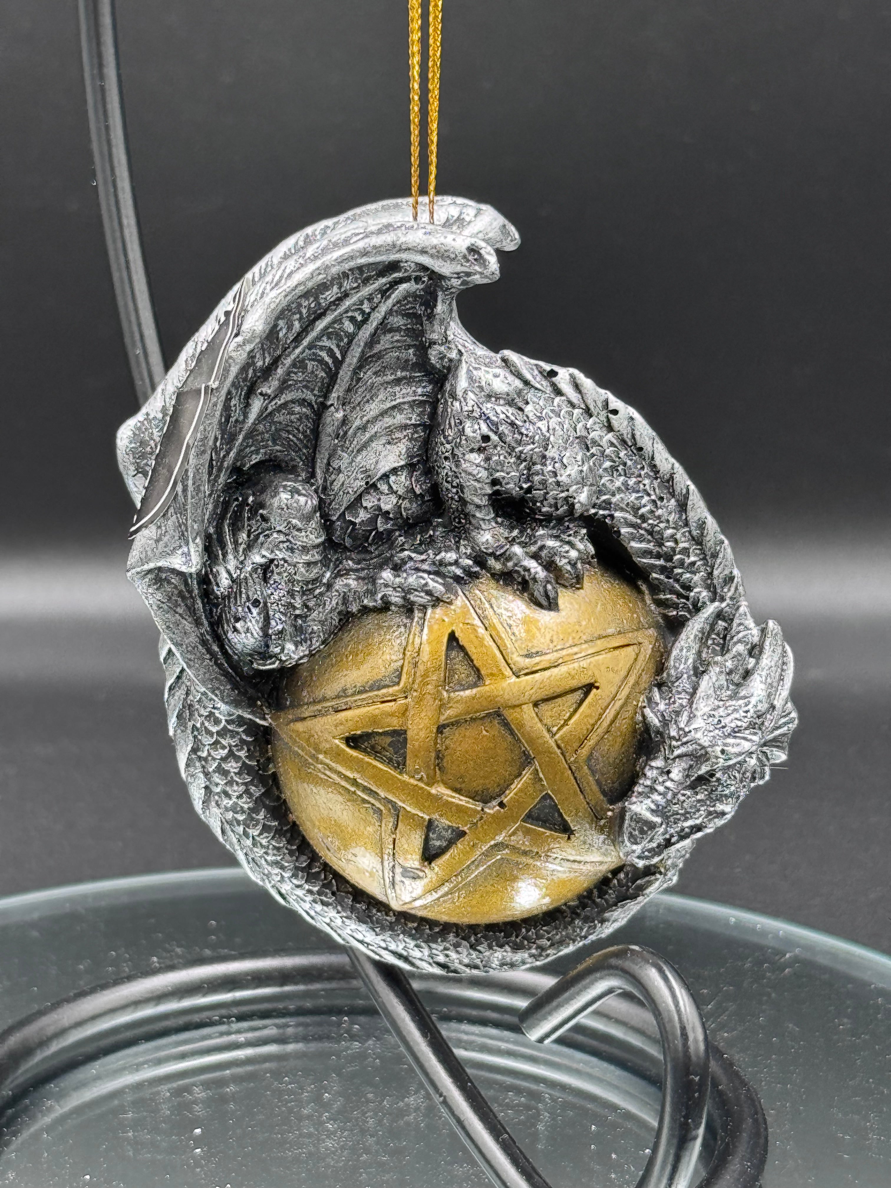 Caspar Festive Hanging Dragon Ornament