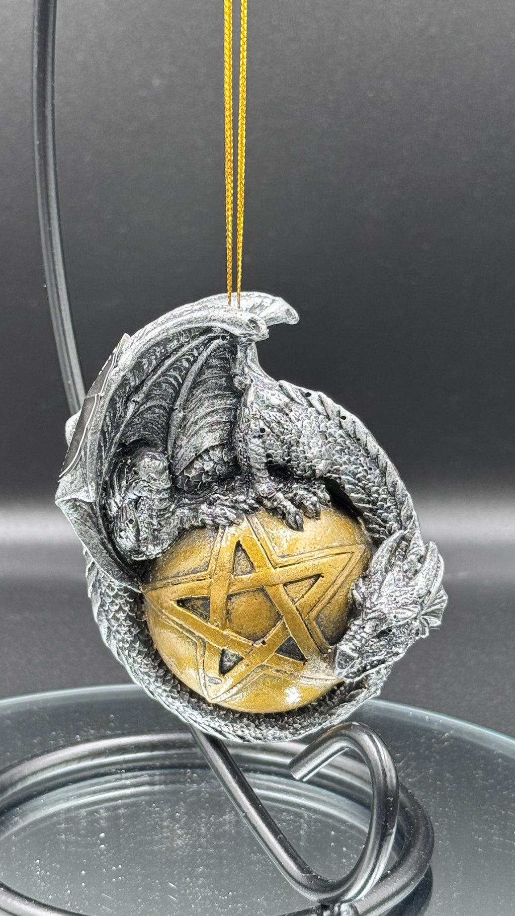 Caspar Festive Hanging Dragon Ornament