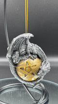 Caspar Festive Hanging Dragon Ornament