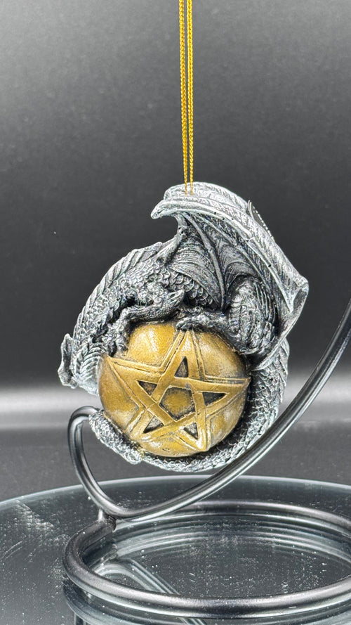 Caspar Festive Hanging Dragon Ornament