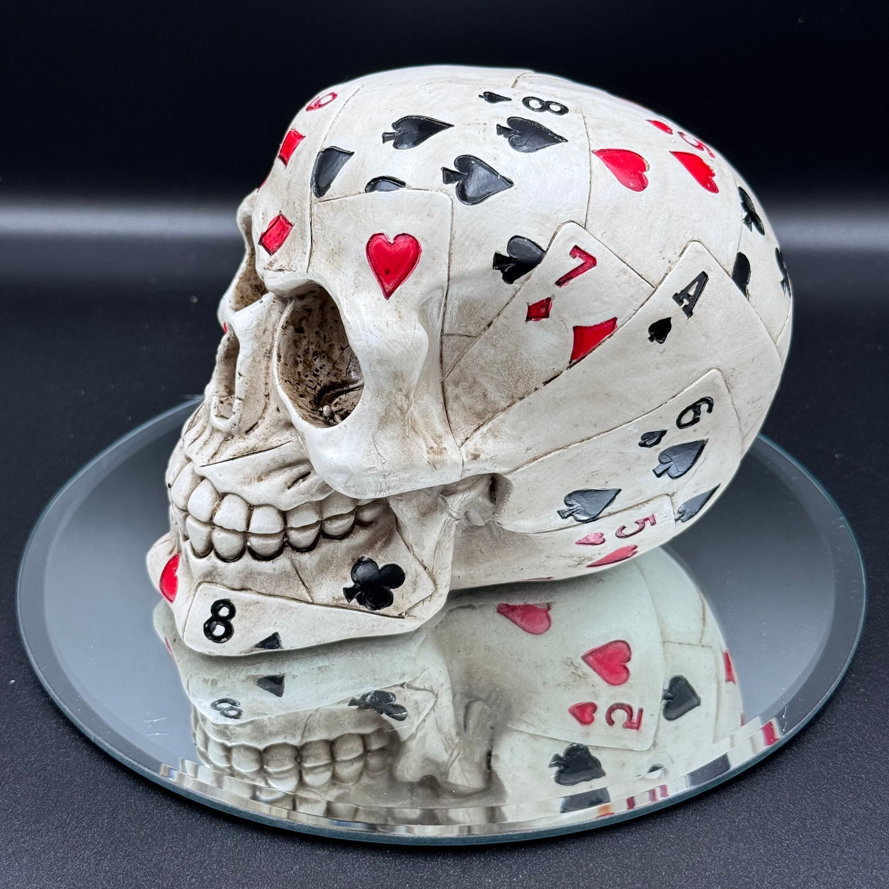 Dead Mans Hand Playing Card Skull Ornament
