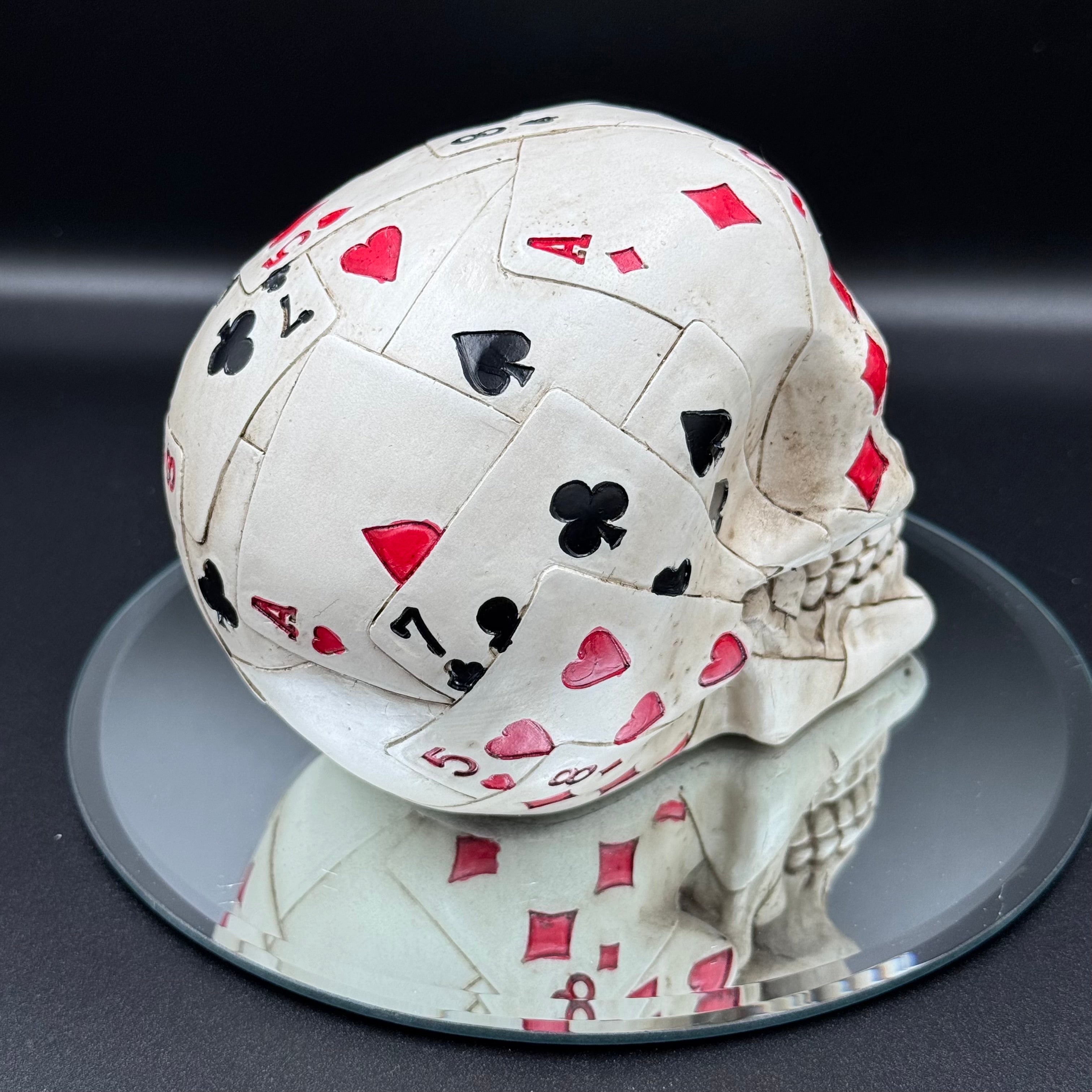 Dead Mans Hand Playing Card Skull Ornament