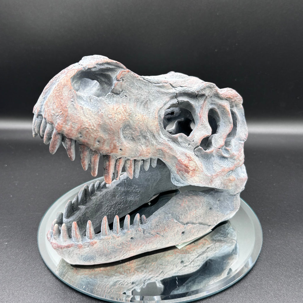 Freestanding Tyrannosaurus Rex Skull Figurine Ornament
