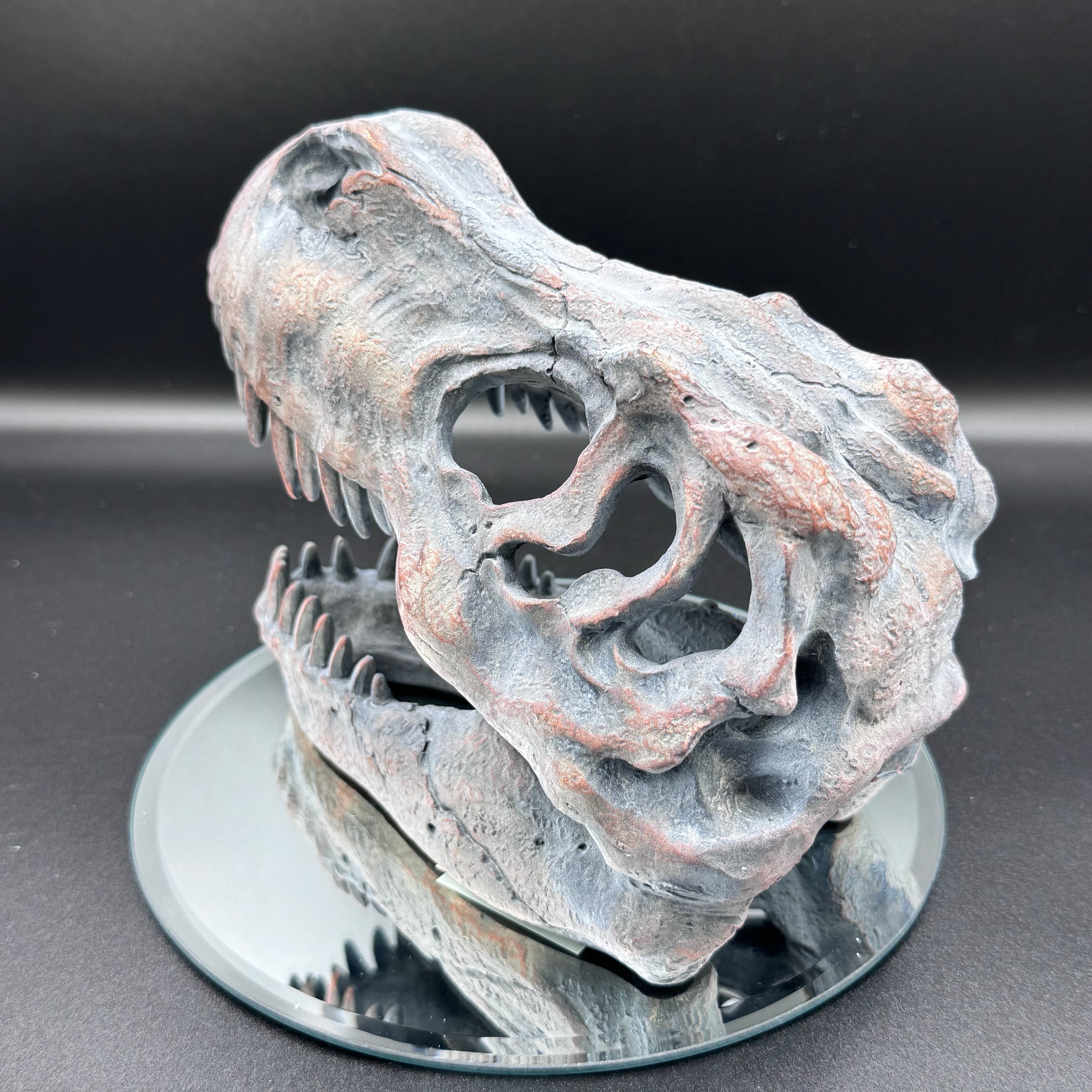 Freestanding Tyrannosaurus Rex Skull Figurine Ornament