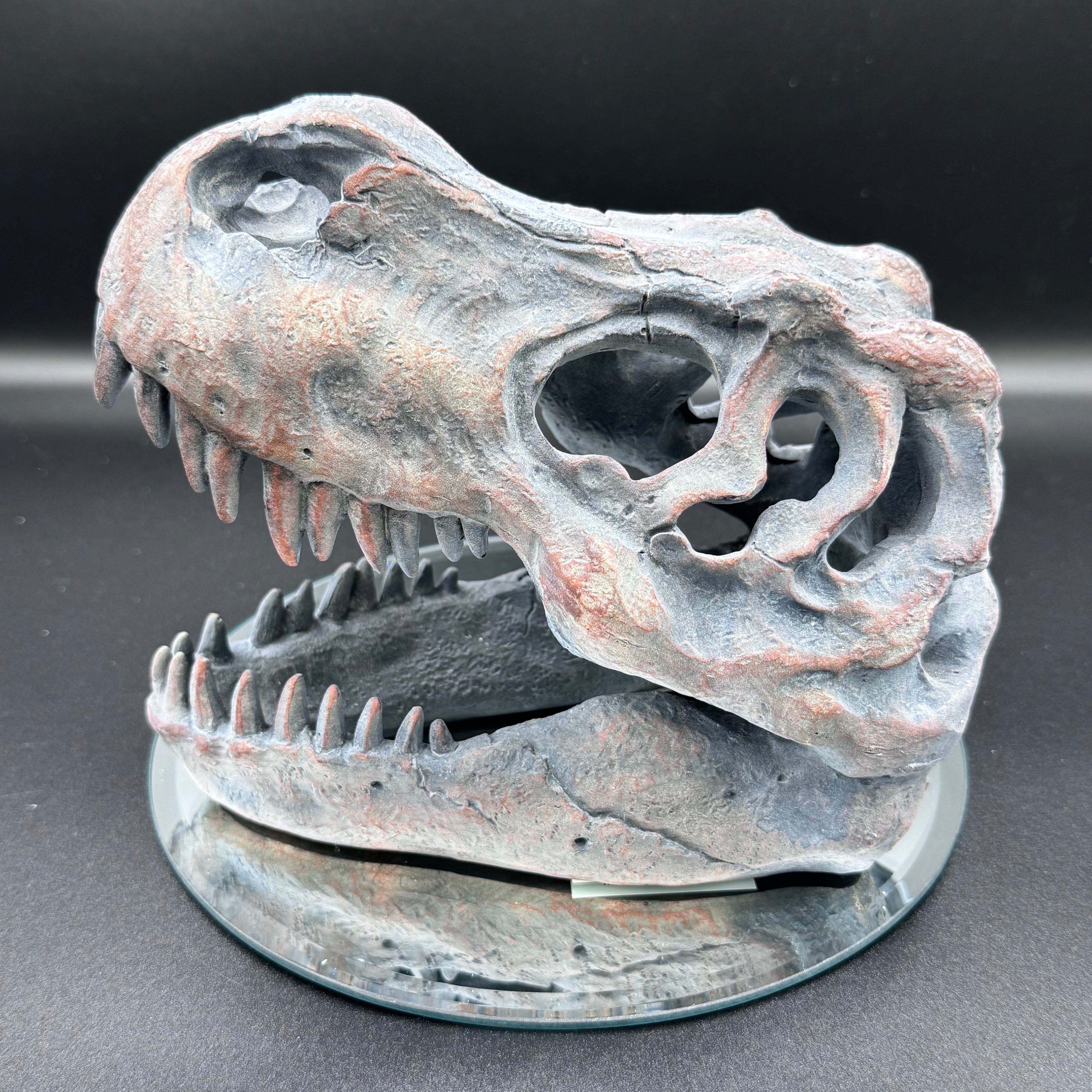 Freestanding Tyrannosaurus Rex Skull Figurine Ornament