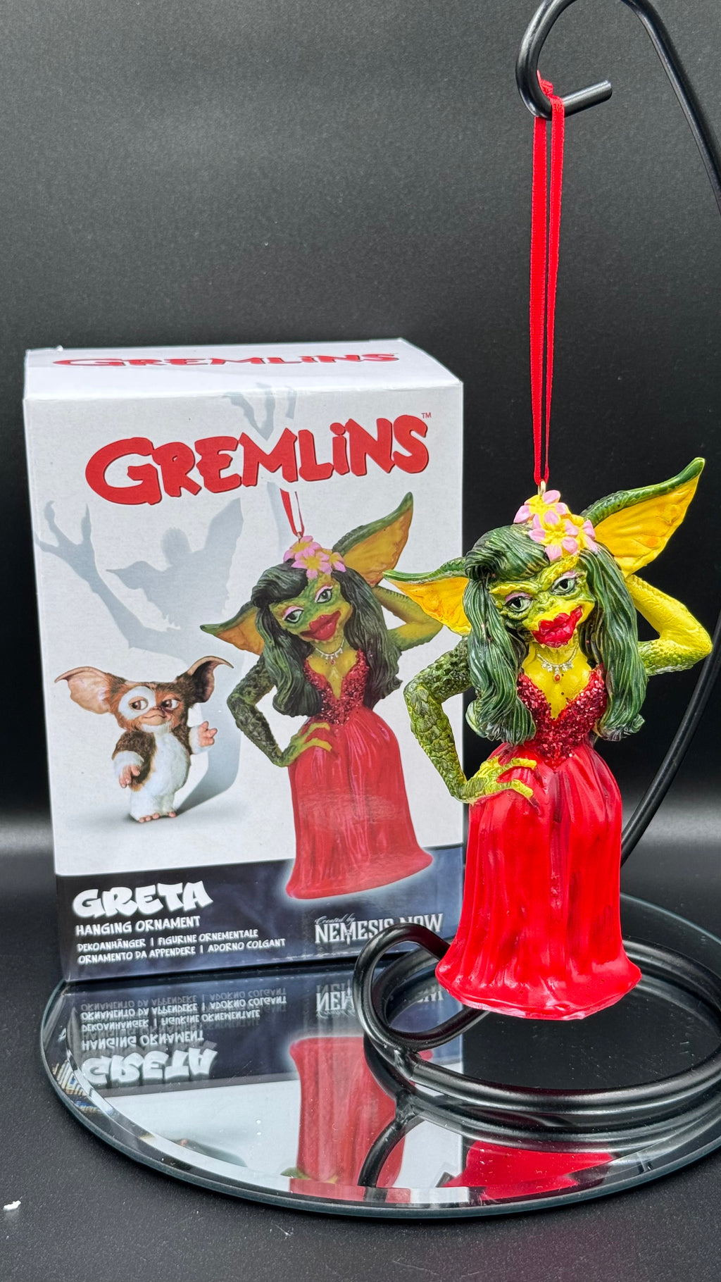 Gremlins Greta Female Red Dress Gremlin Hanging Festive Decorative Ornament