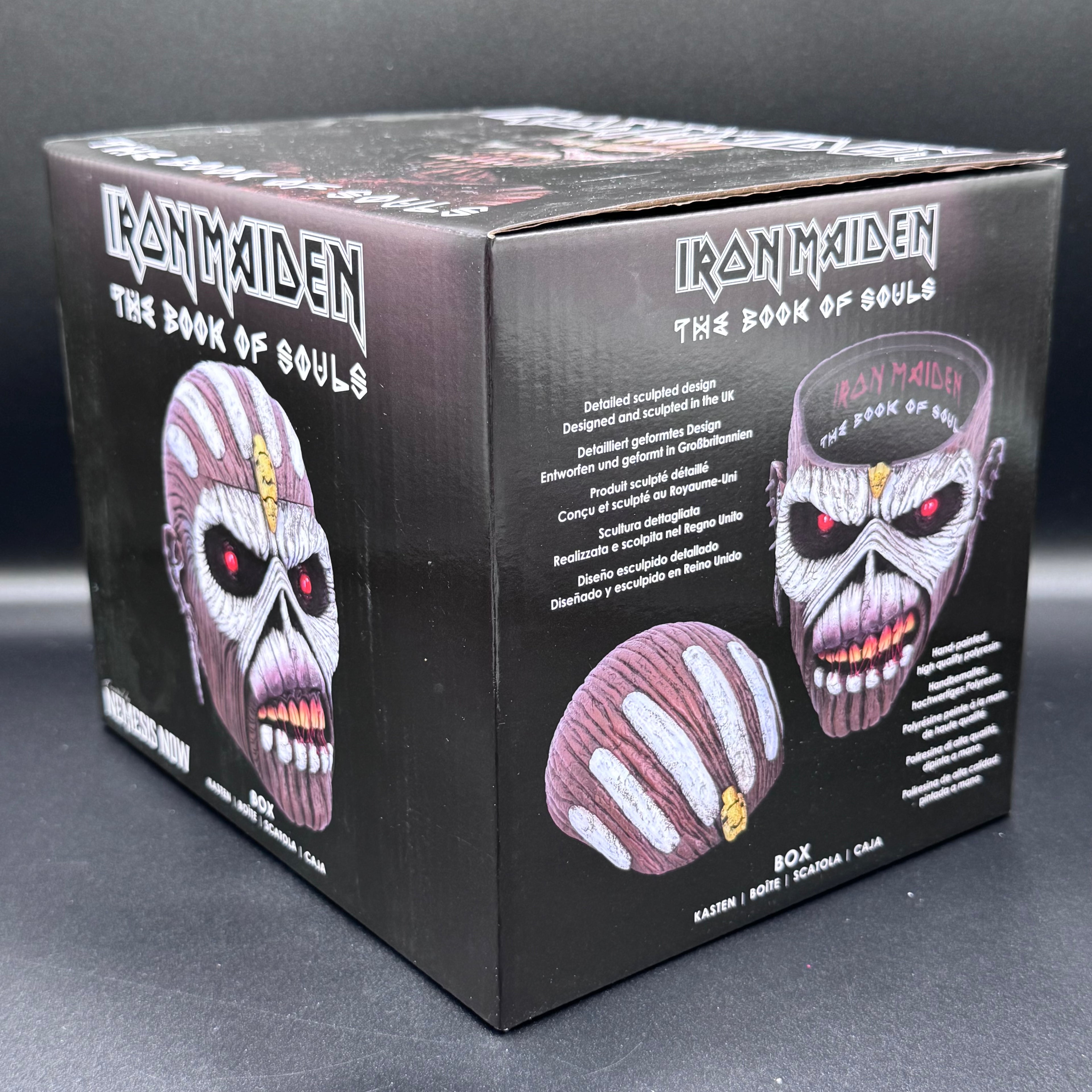 Officially Licensed Iron Maiden The Book of Souls Eddie Head Box
