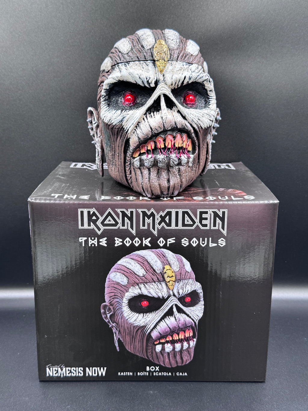 Officially Licensed Iron Maiden The Book of Souls Eddie Head Box